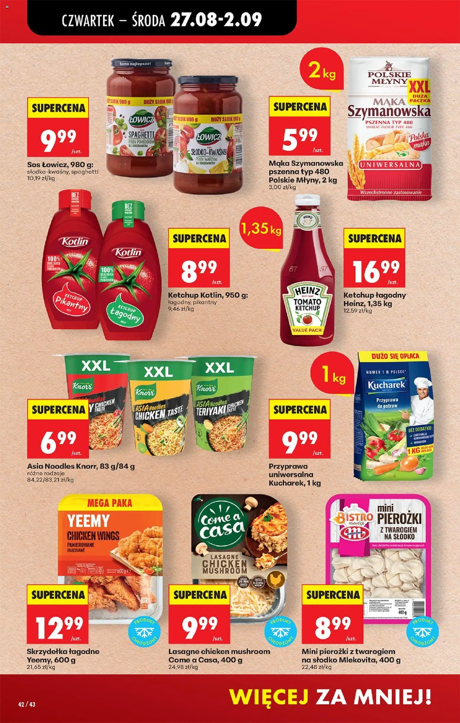 Biedronka Polsko leták - Codziennie niskie ceny od 27.08.2026 | Strana: 60 | Produkty: Knorr, Lasagne