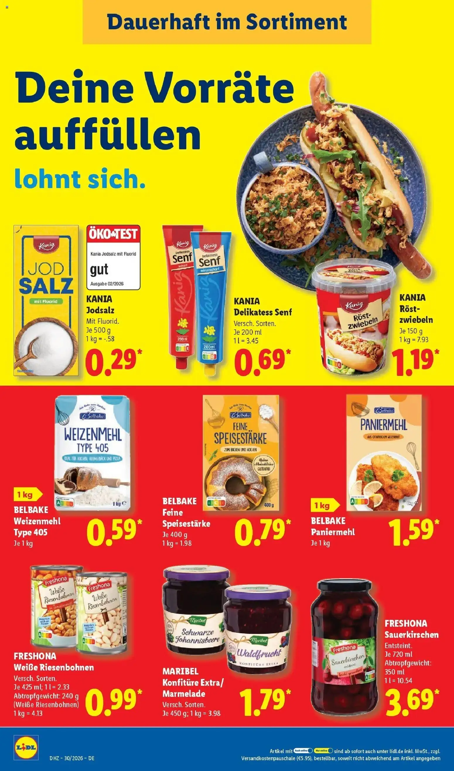Lidl Prospekt Emlichheim – gültig ab 20.07.2026 | Seite: 22 | Produkte: Tür, Zwiebeln, Salz, Marmelade