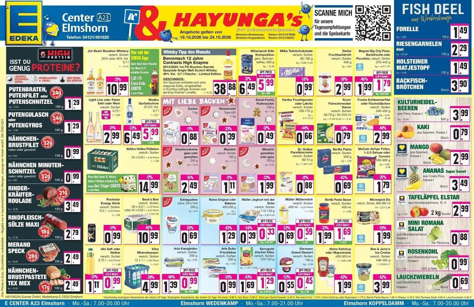 Edeka Prospekt Elmshorn (ab 19.10.2026) » Angebote Online | Seite: 1 | Produkte: Joghurt, Mayonnaise, Müllermilch, Saft