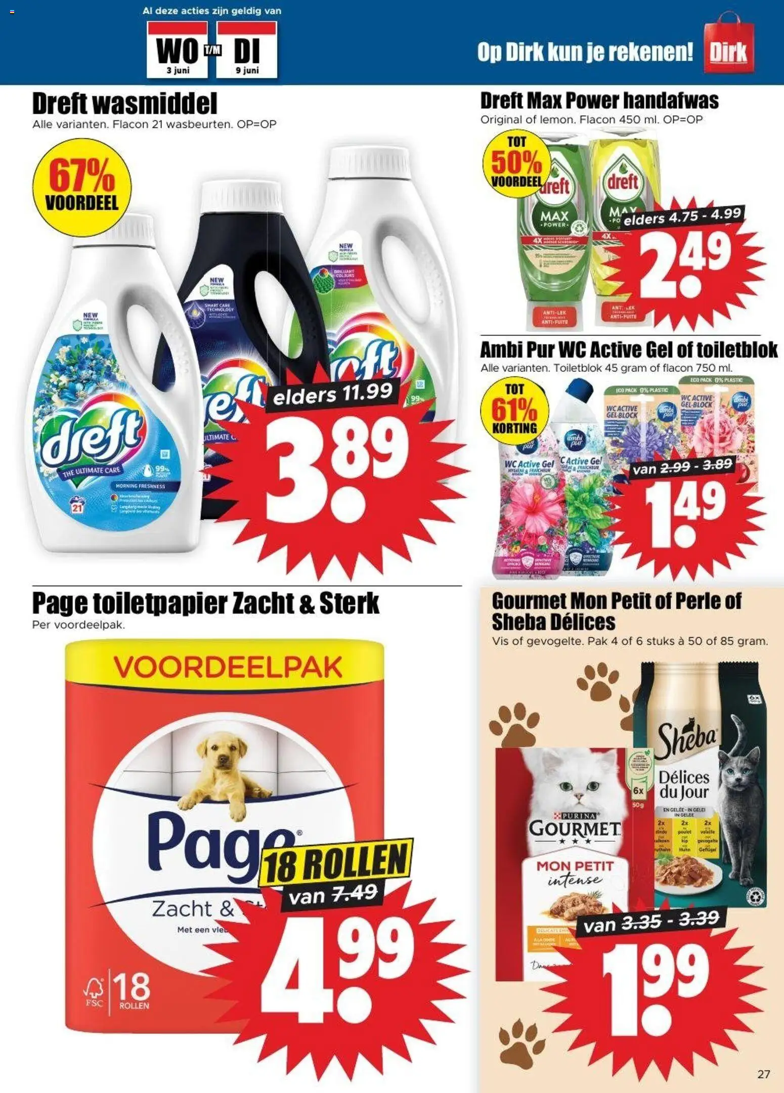 {H1} | Pagina: 23 | Producten: Wasmiddel, Wc, Gel, Toiletpapier