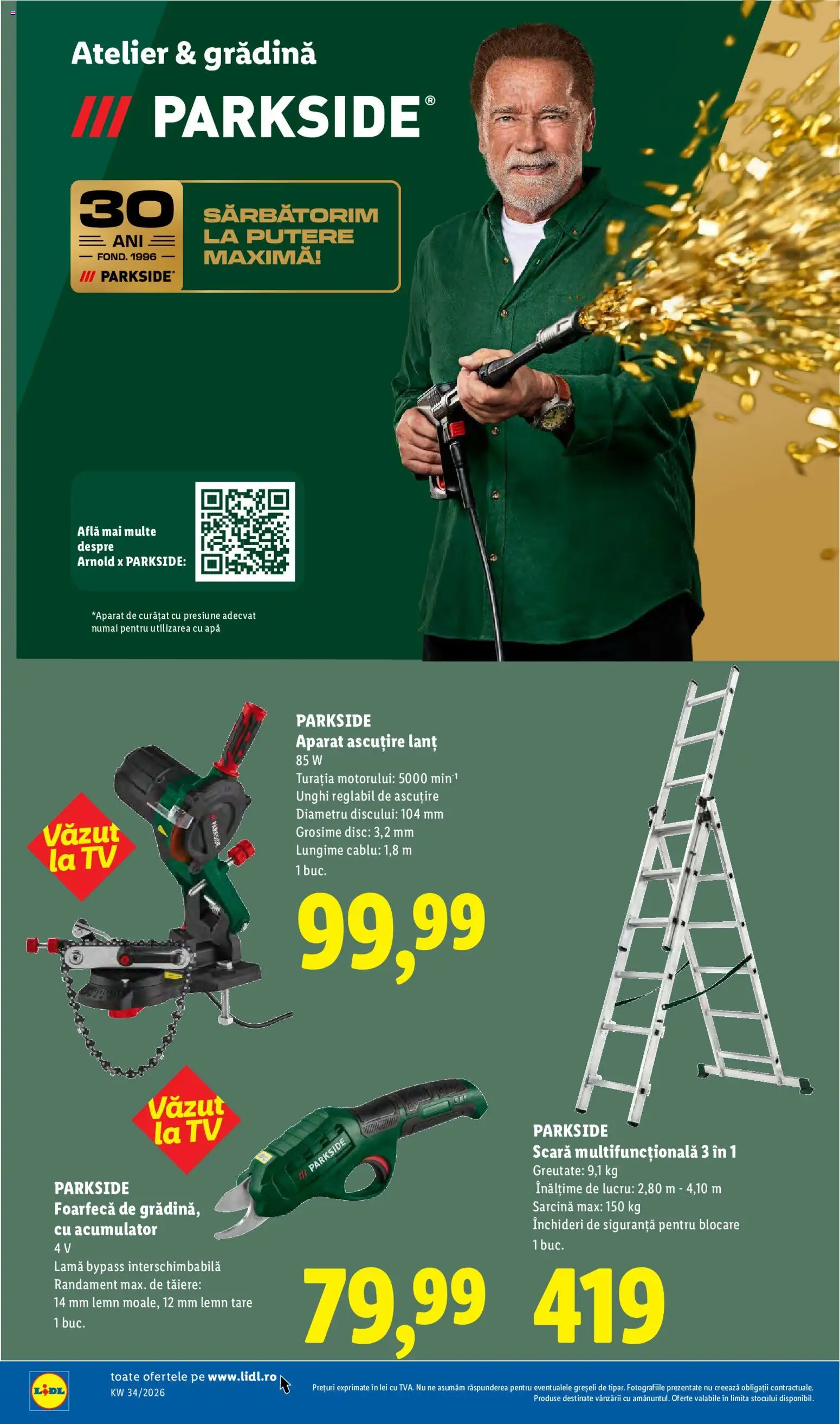 Noul catalog Lidl – valabil de la 17.08.2026 | Pagină: 46 | Produse: Gradina, Disc, Scară, Aparat