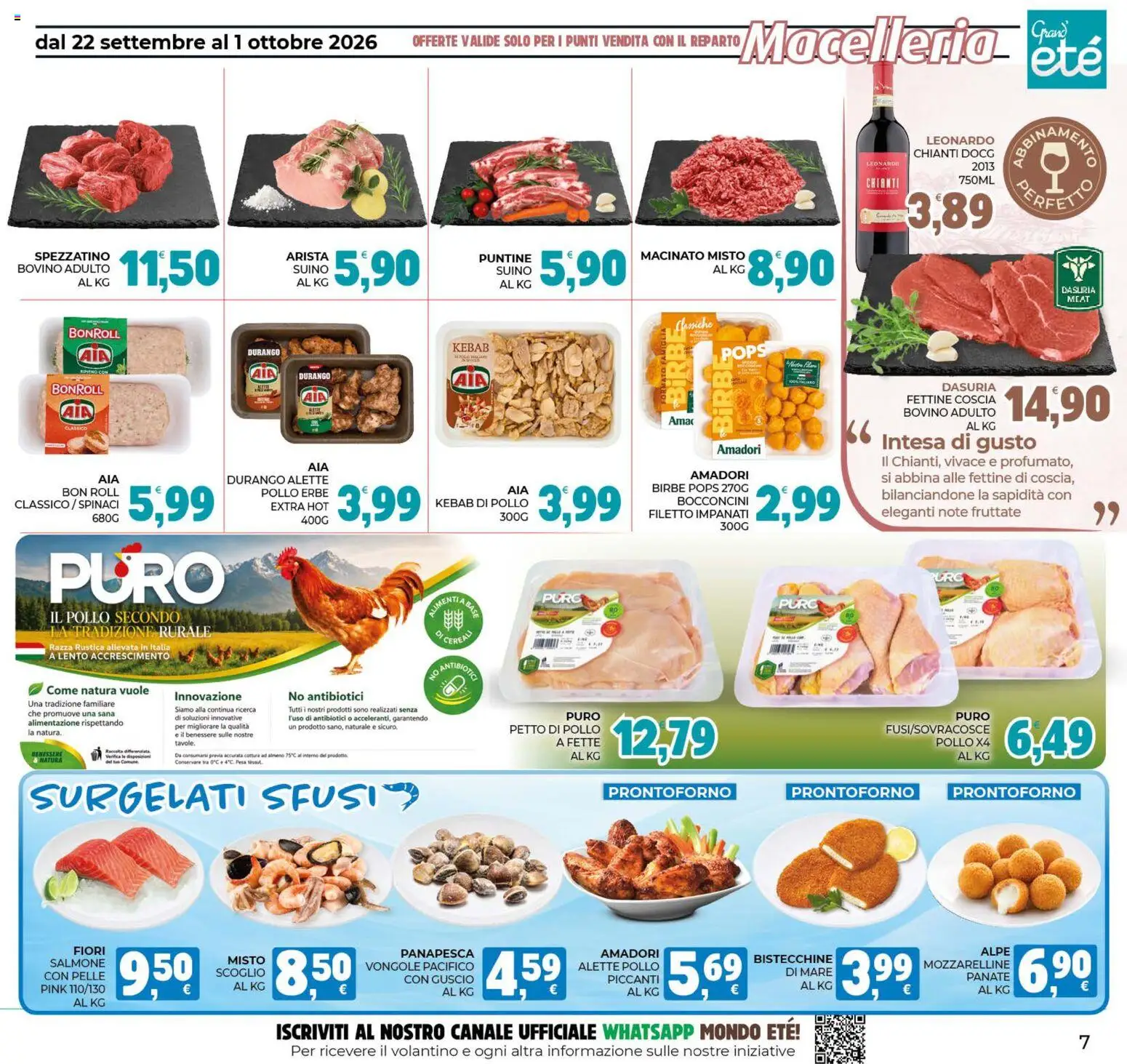 Volantino Eté del 22/09/2026 | Pagina: 7 | Prodotti: Erbe, Pollo, Vongole, Fiori