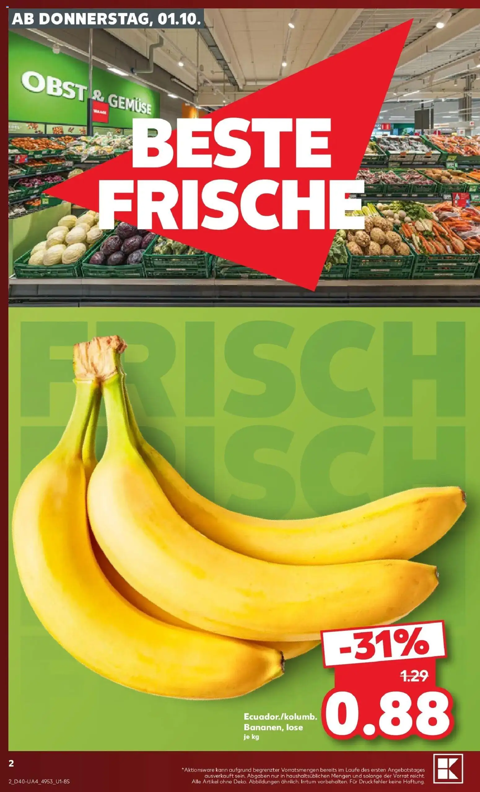 Prospekt Kaufland ab 28.09.2026 » Angebote Online zum Blättern | Seite: 12 | Produkte: Gemüse, Obst