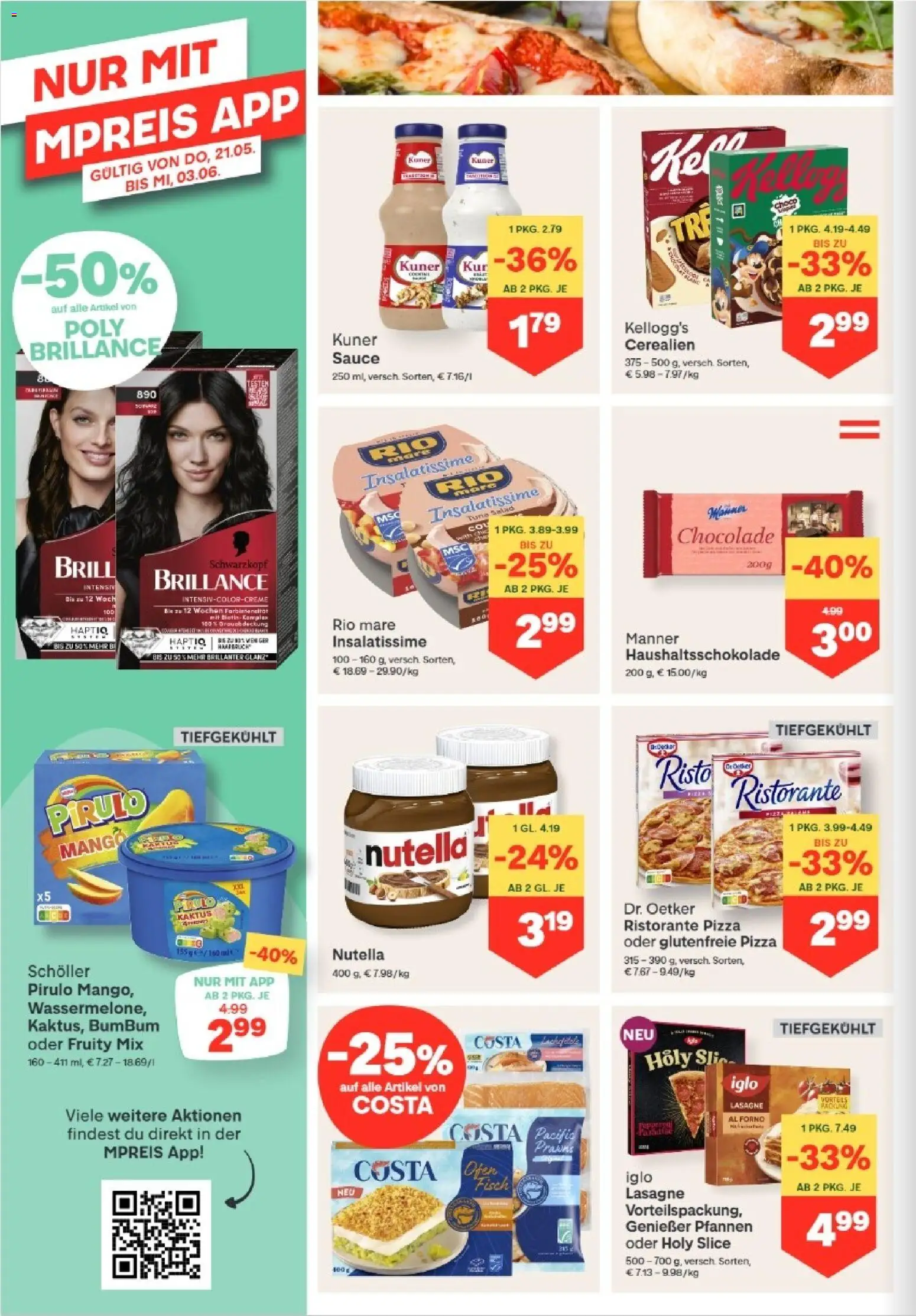 MPREIS Lenzing gültig ab 21.05.2026 | Seite: 8 | Produkte: Mango, Ofen, Pizza, Fisch
