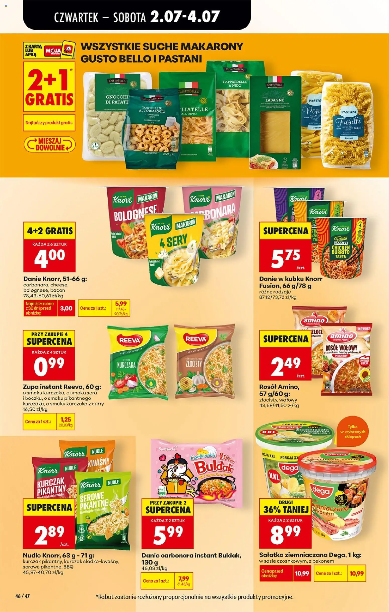 Biedronka gazetka od czwartku od 02.07.2026 | Strona: 50 | Produkty: Karta, Curry, Gnocchi, Sałatka