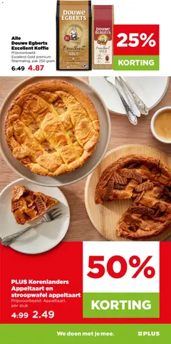 Alle Douwe Egberts Excellent Koffie, Excellent Gold premium filtermaling, pak 250 gram - Voorbeeld van een folder van Plus, geldig van 23-09-2026 | Pagina: 17 | Producten: Koffie, Appeltaart