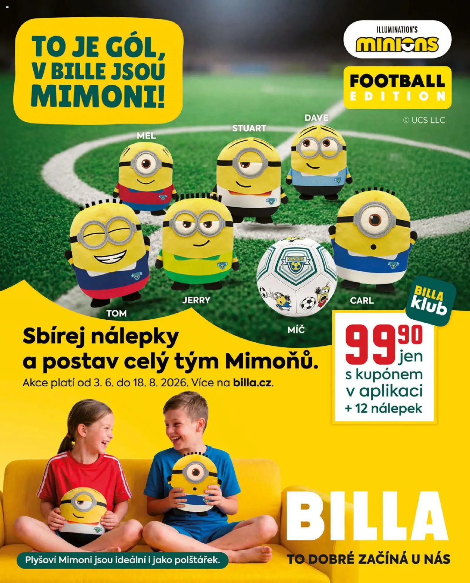 Billa leták - Gusto: Léto 2026 od 01.06.2026 | Strana: 7 | Produkty: Nálepky, Mimoni