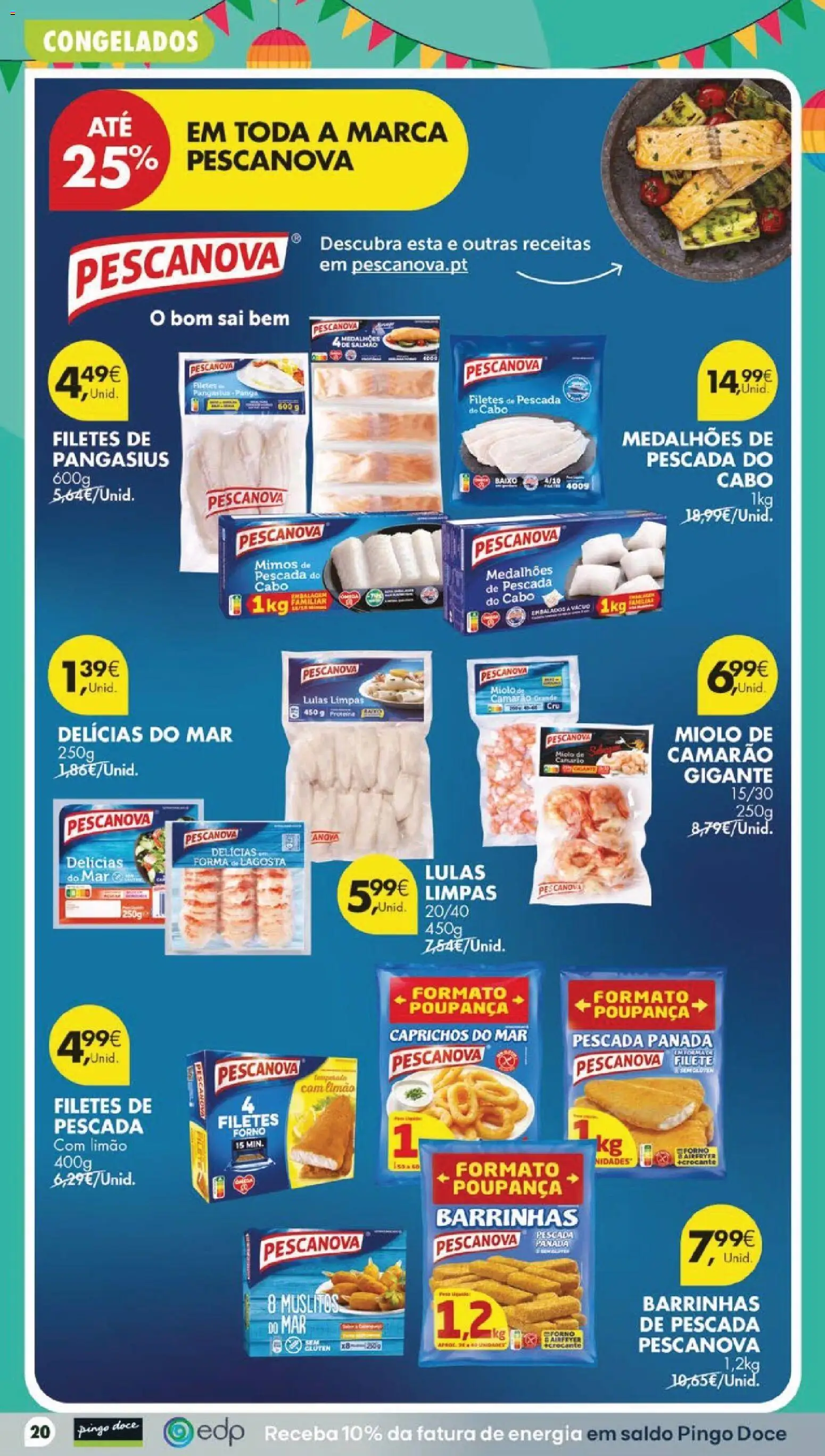 Pingo Doce folheto │ válido de 16.06.2026 | Página: 22 | Produtos: Forno, Pescada, Lulas, Nuggets