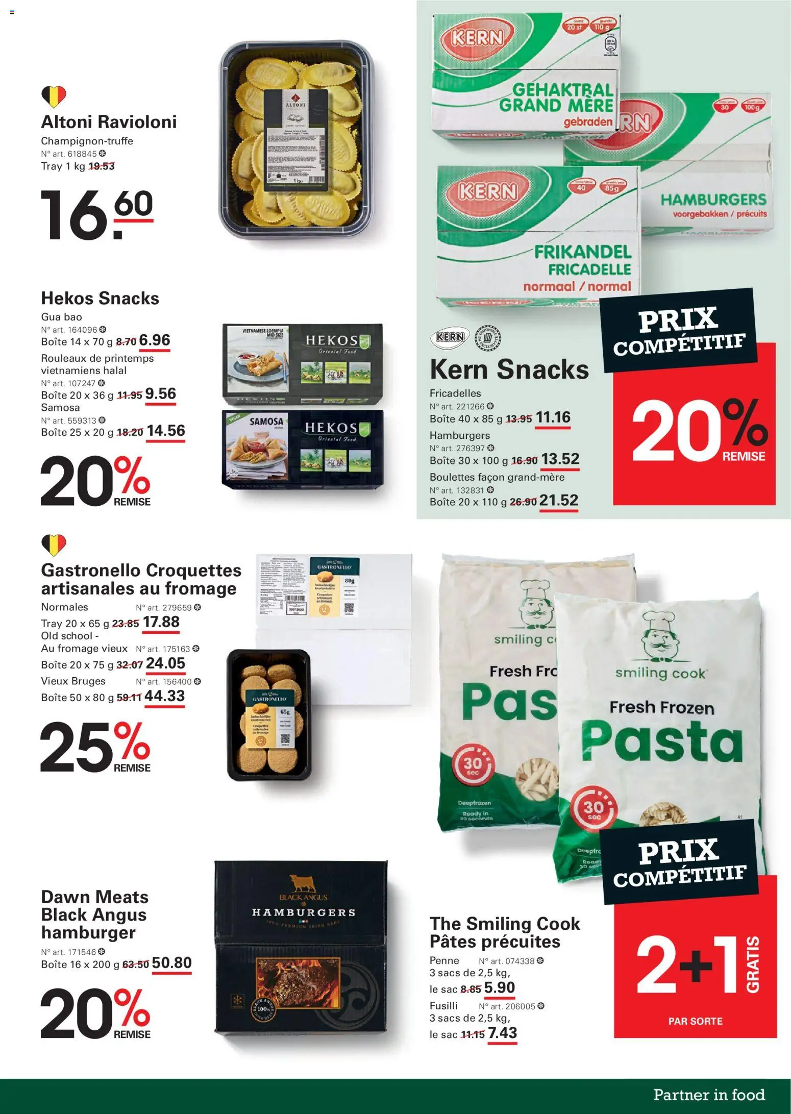 {H1} | Pagina: 21 | Producten: Hamburger, Pasta, Boot, Snacks
