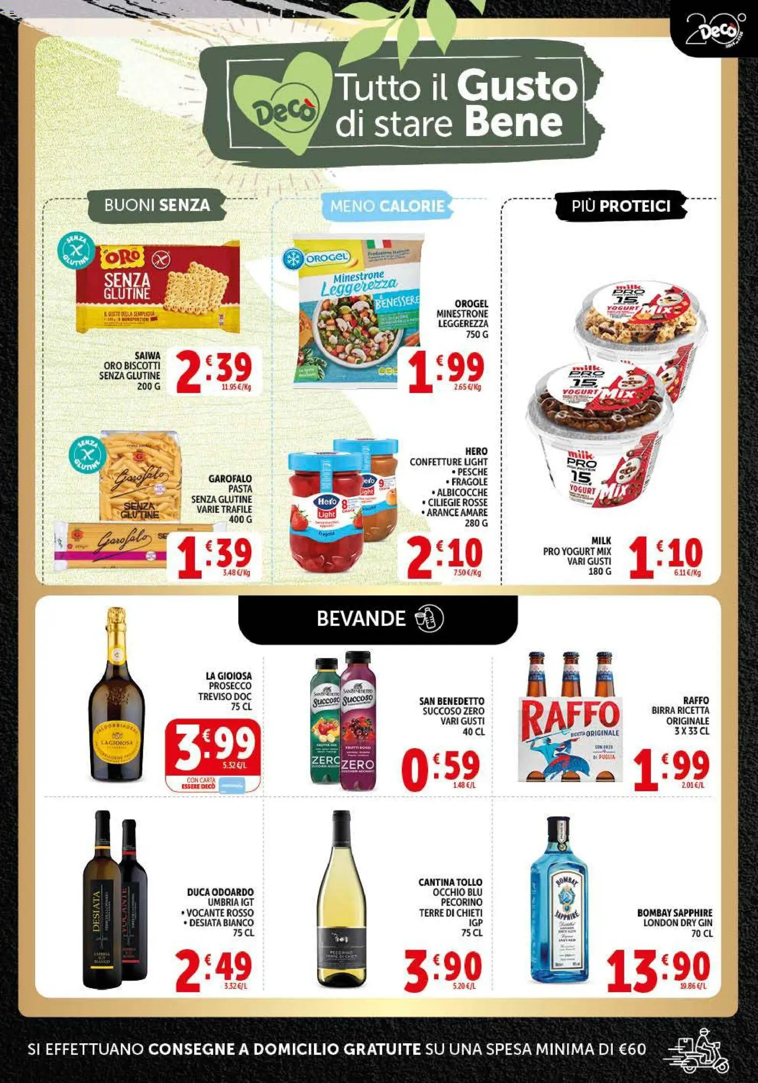 Volantino Decò del 01/09/2026 | Pagina: 7 | Prodotti: Gin, Albicocche, Bombay Sapphire, Pesche