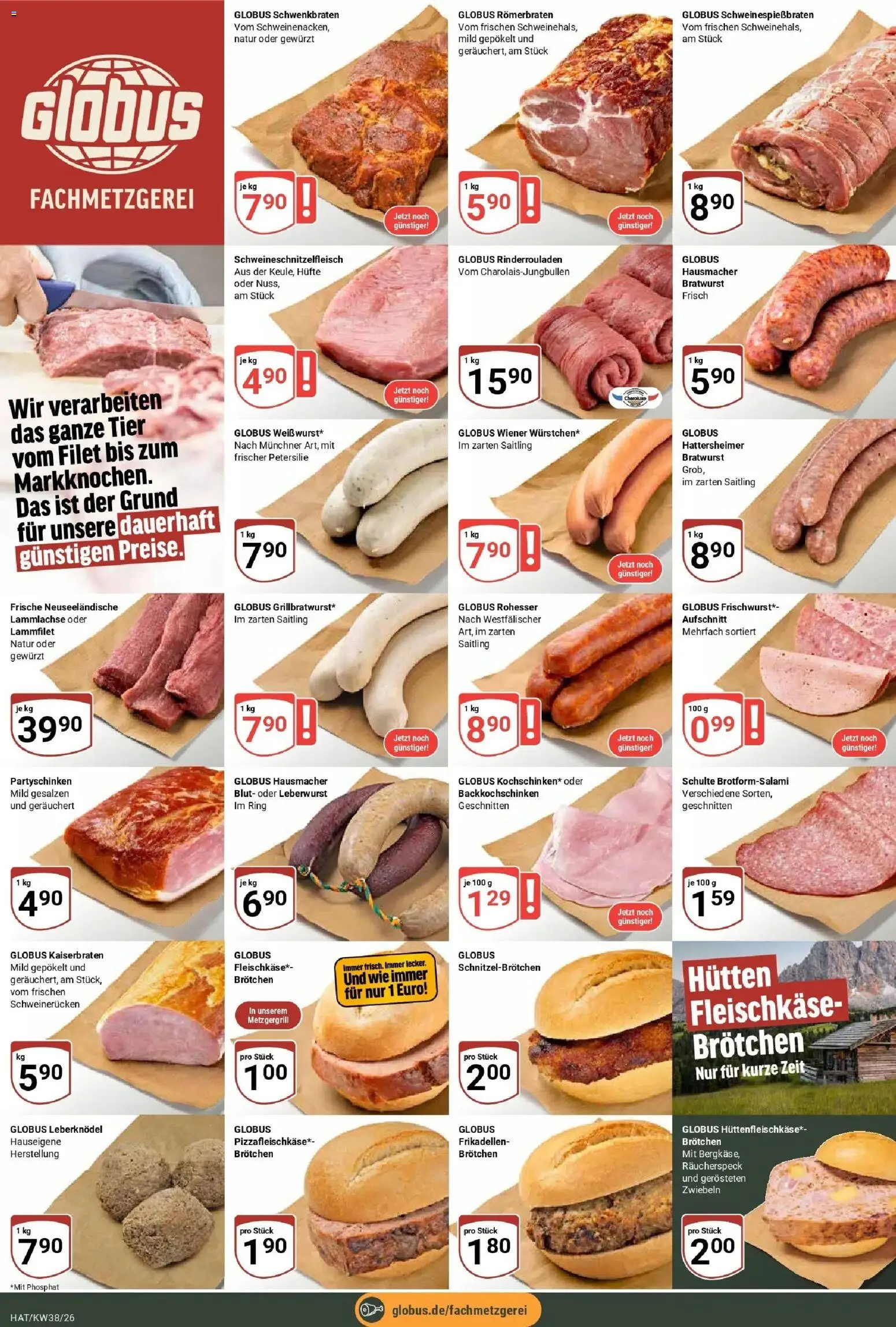 Globus Prospekt Hattersheim (ab 14.09.2026) » Angebote online | Seite: 7 | Produkte: Leberknödel, Bratwurst, Schweinerucken, Petersilie