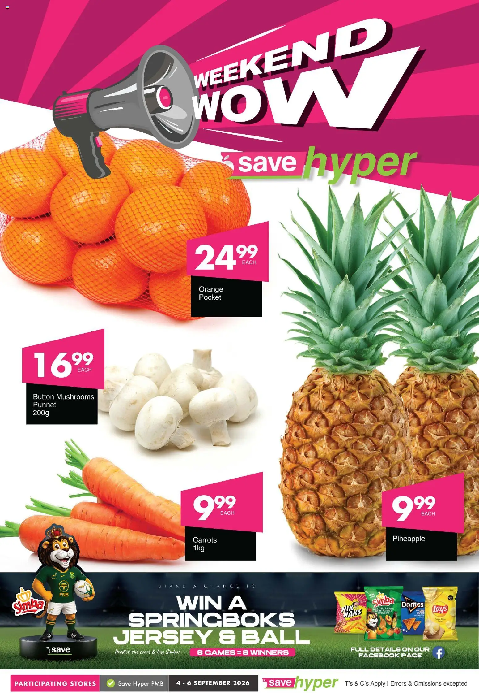 New Save catalogue – valid from 04/09/2026 | Page: 1 | Products: Mushrooms, Games, Jersey, Pineapple
