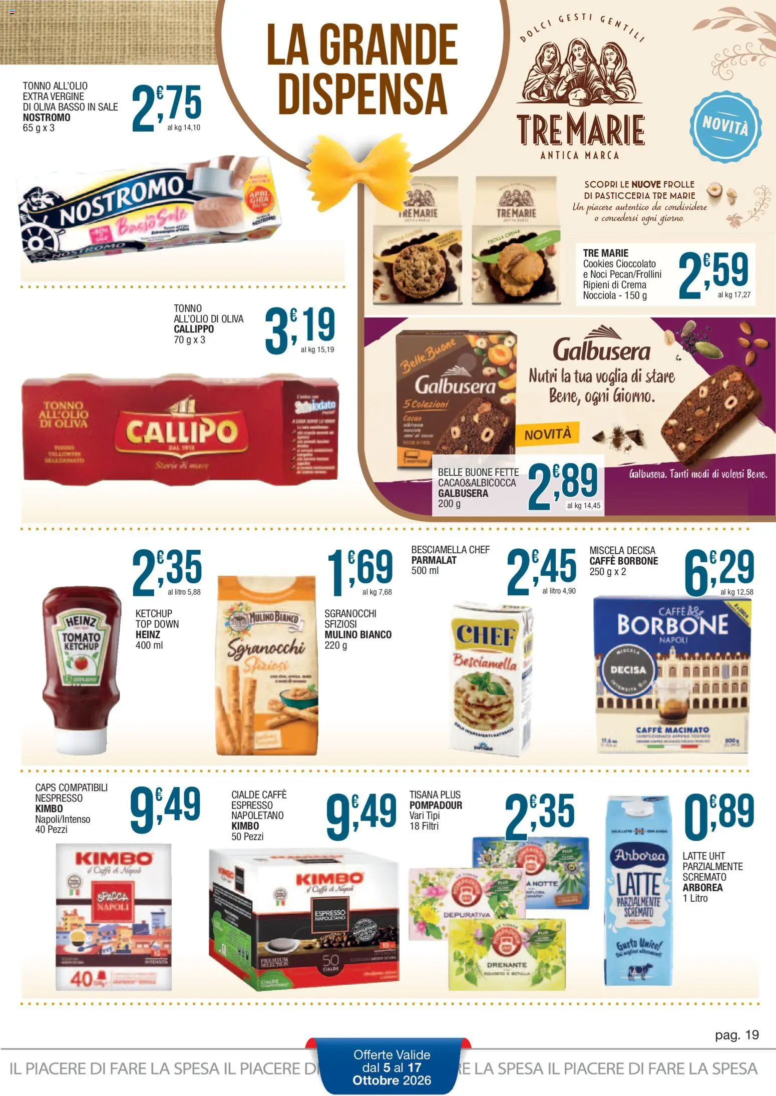 Volantino Sidis del 05/10/2026 | Pagina: 19 | Prodotti: Cioccolato, Top, Ingredienti, Cacao