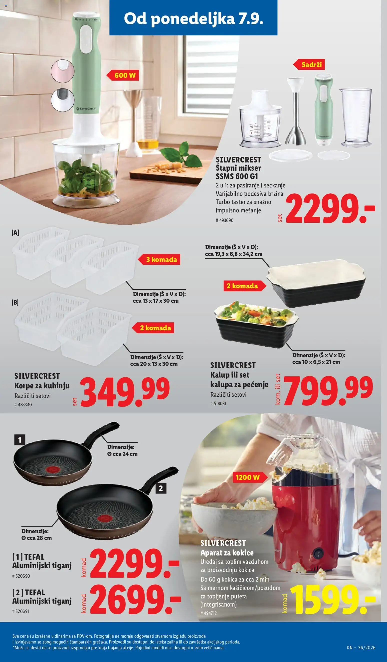 Lidl katalog - važi od 03.09.2026 | Strana: 111 | Proizvode: Silvercrest, Aparat za kokice, Štapni mikser, Tiganj