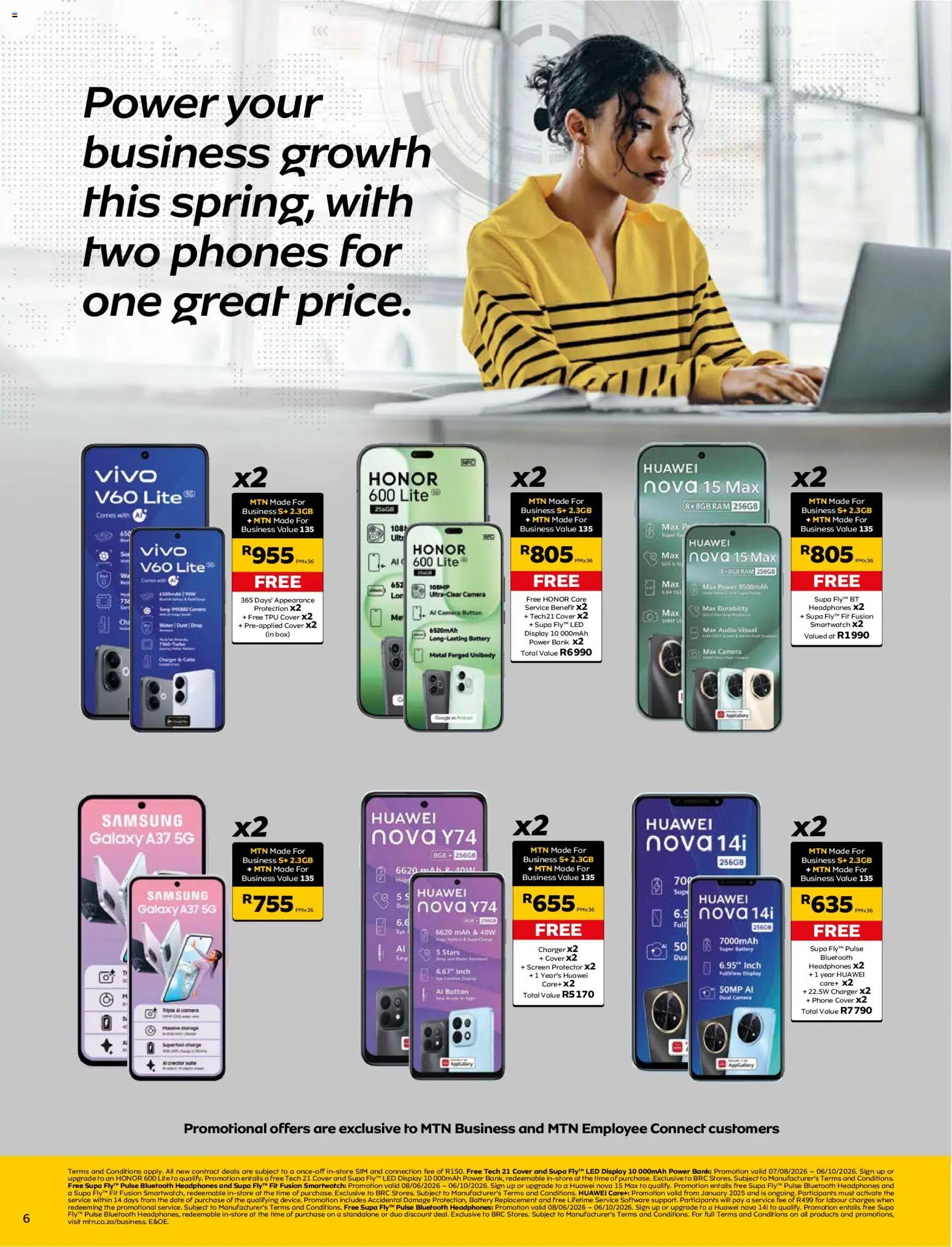 New MTN catalogue – valid from 07/09/2026 | Page: 6 | Products: Headphones, Box, Battery, Charger