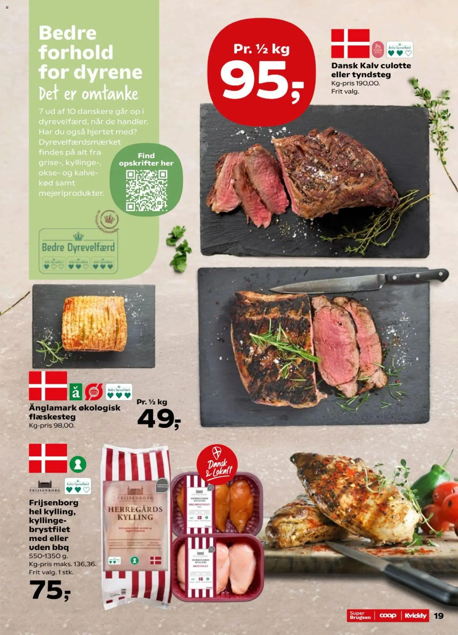 Kvickly tilbudsavis – gyldig fra 14/08/2026 | Side: 22 | Produkter: Flæskesteg