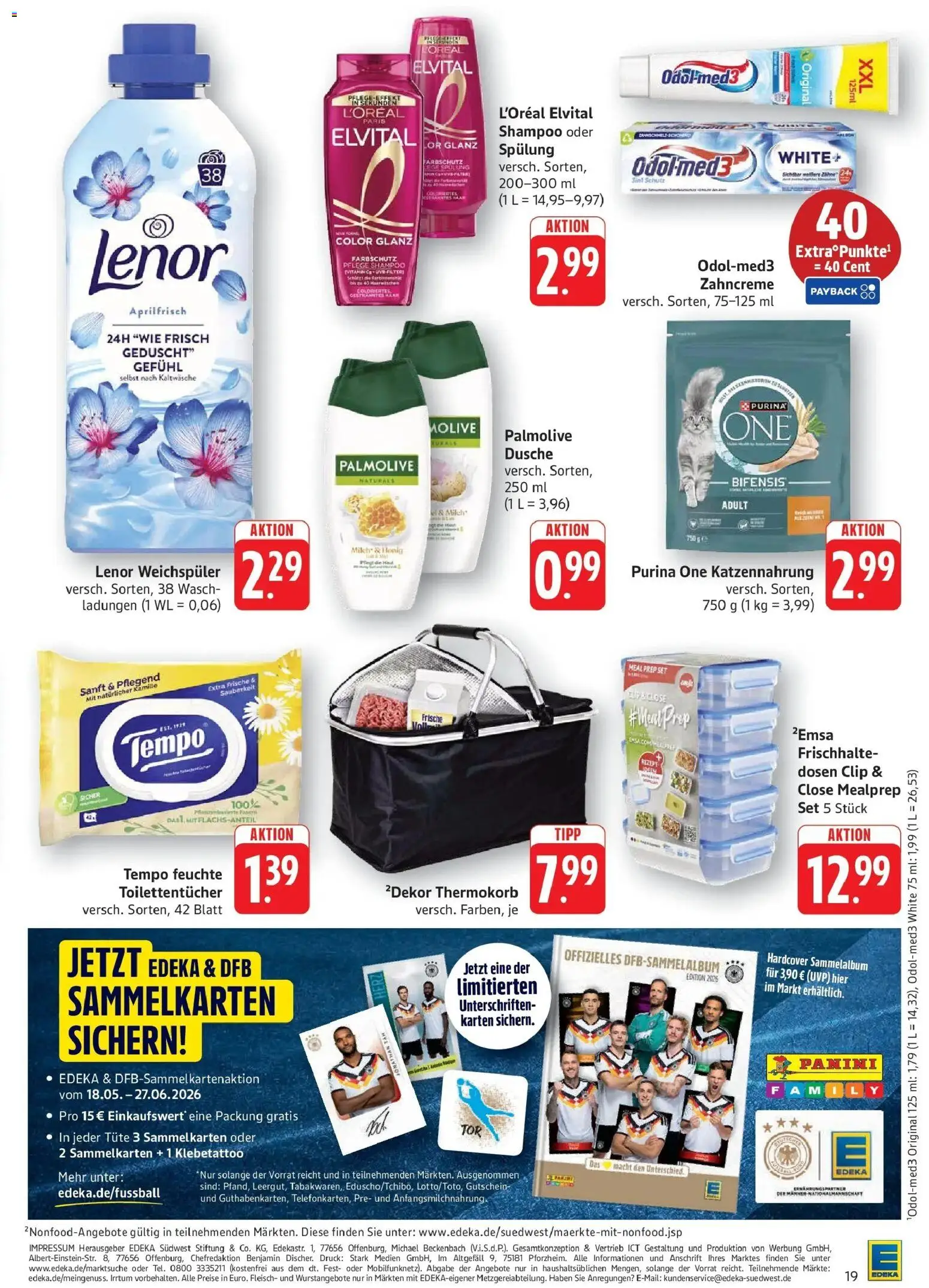 Edeka prospekt Geislingen – gültig ab 21.06.2026 | Seite: 19 | Produkte: Lenor, Dusche, Weichspüler, Shower Gel