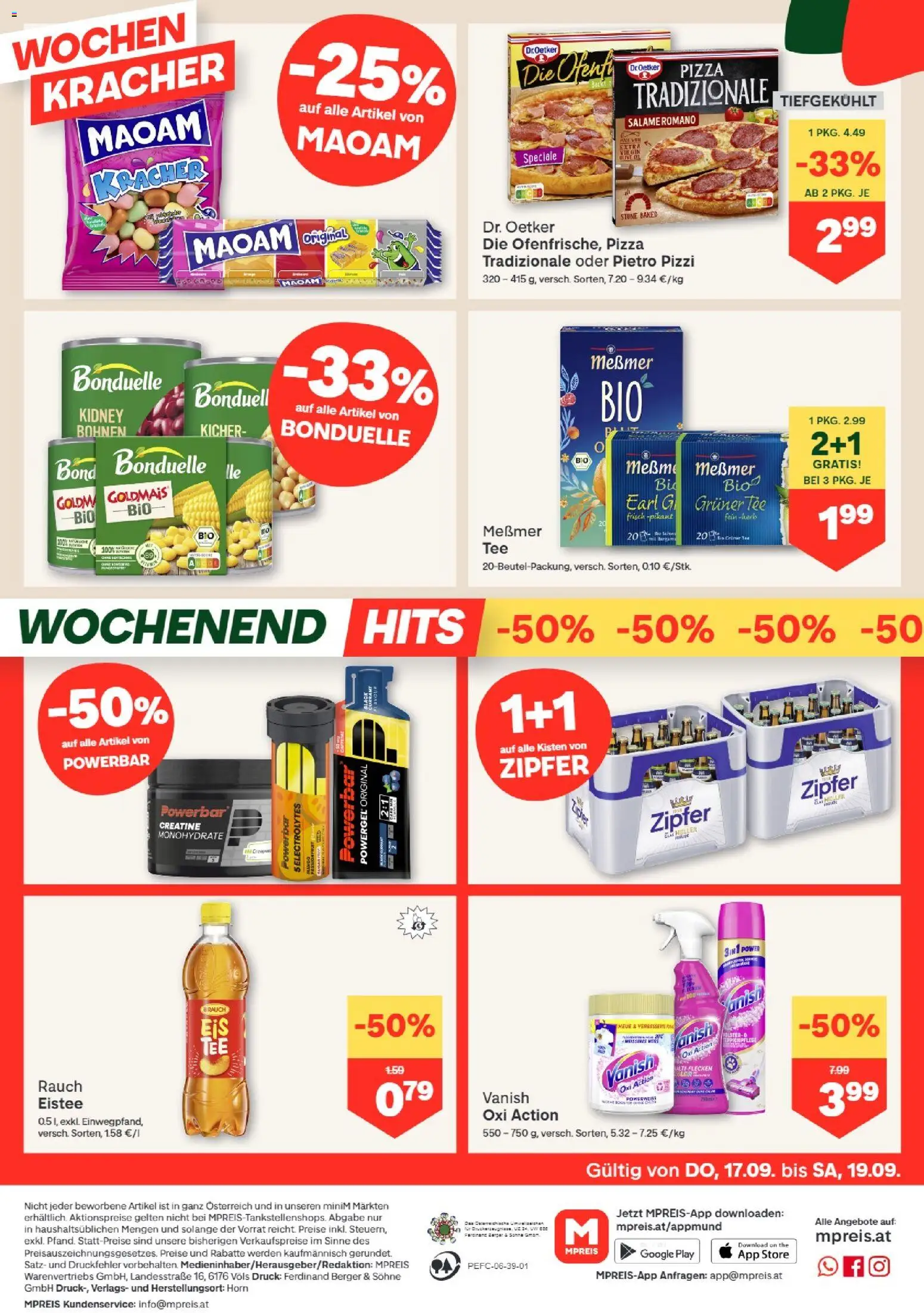 MPREIS Dellach im Drautal gültig ab 17.09.2026 | Seite: 12 | Produkte: Pizza, Tee