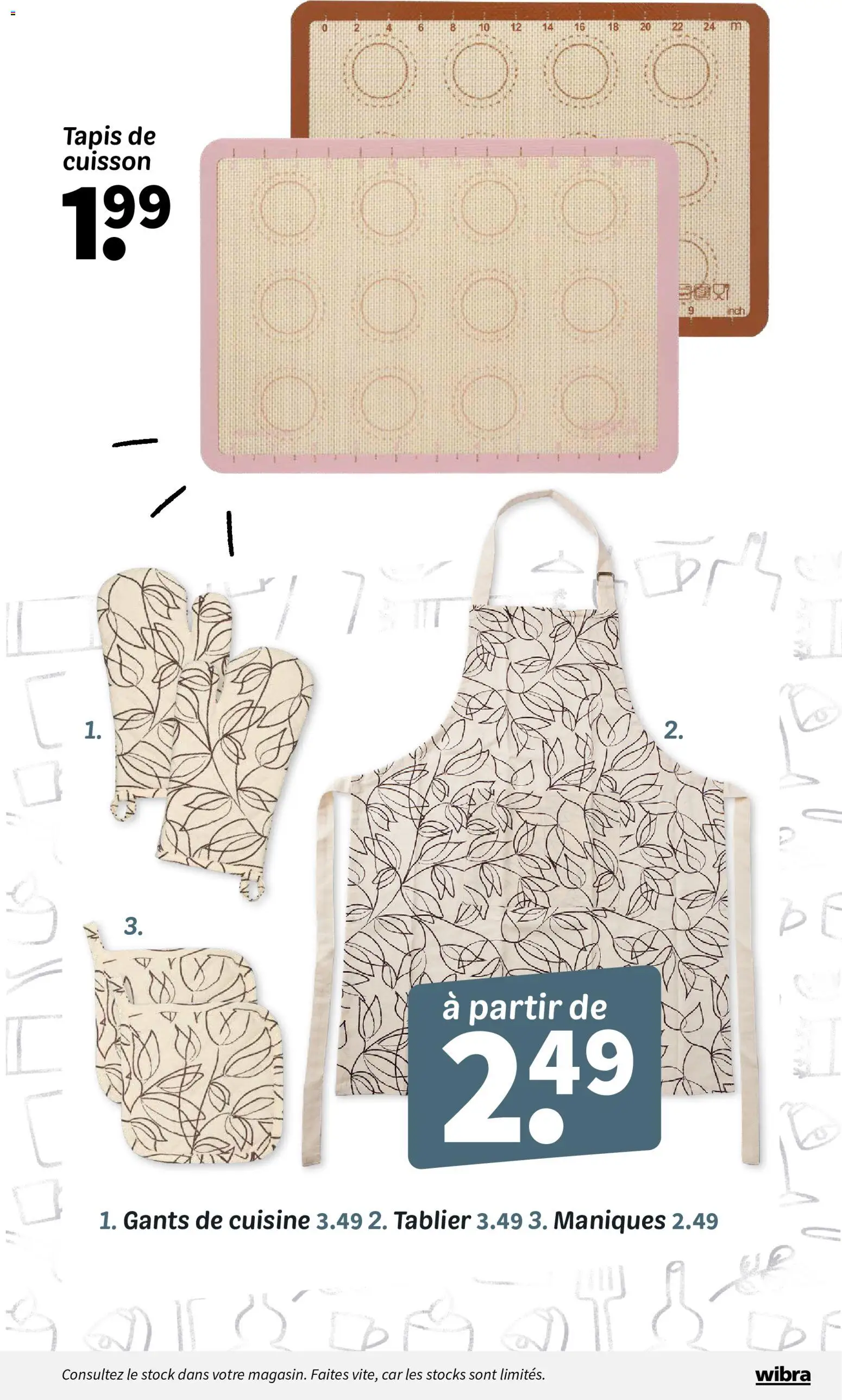 {H1} | Page: 2 | Produits: Tablier, Tapis, Gants
