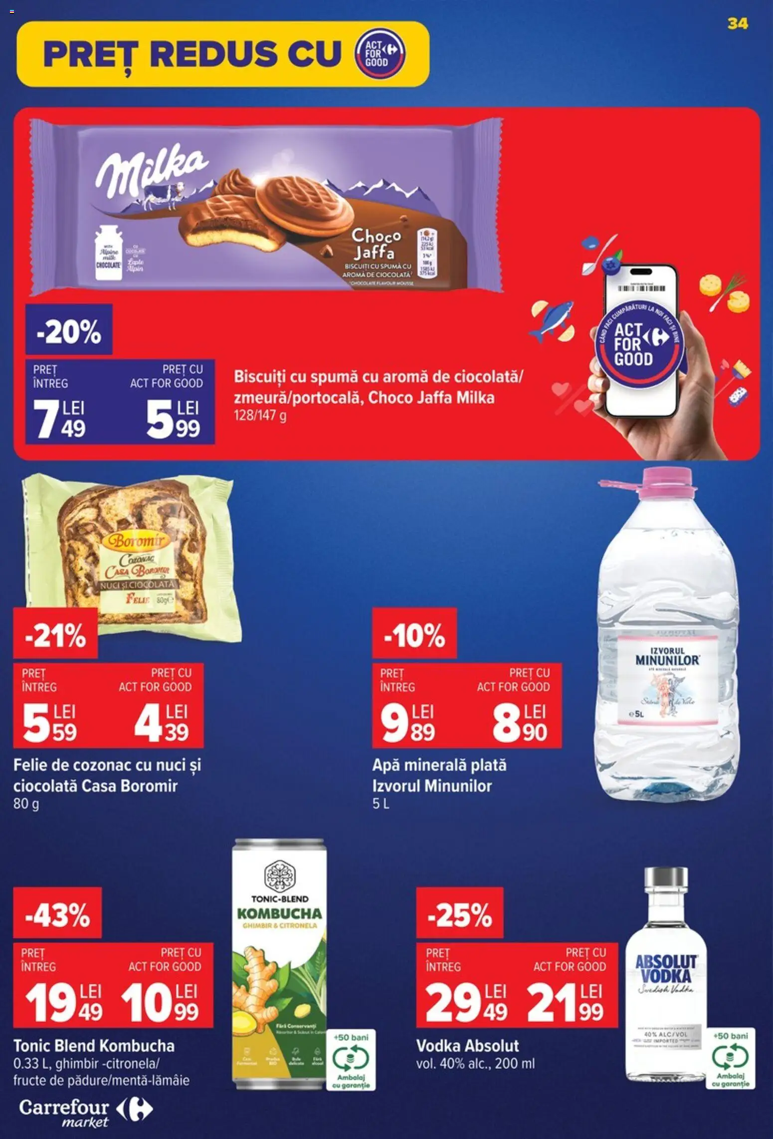 Noul catalog Carrefour – valabil de la 09.09.2026 | Pagină: 34 | Produse: Apa minerala plata, Apa minerala, Apă, Fructe