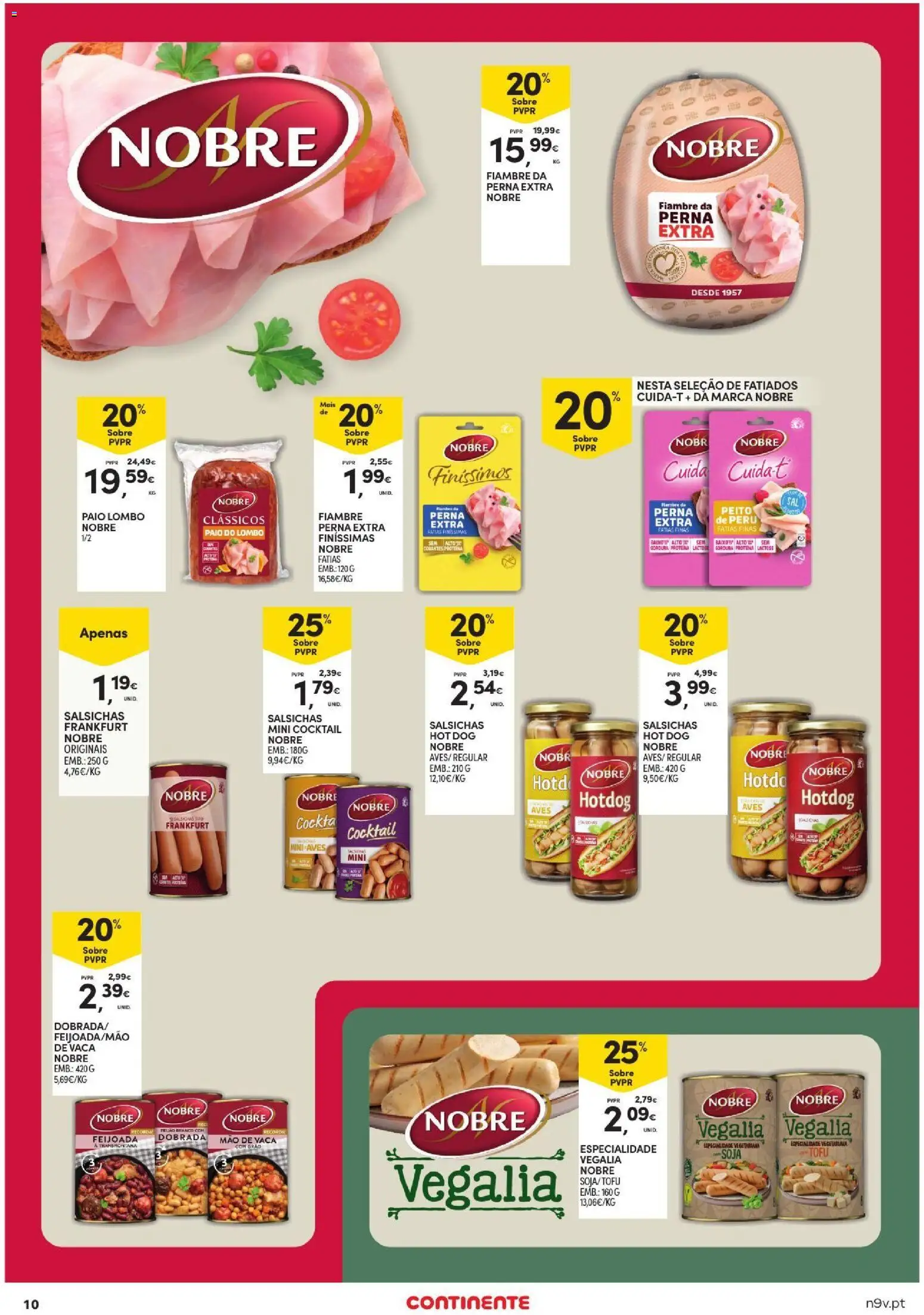 Continente Toda a gente poupa em tudo │ válido de 29/10/2026 | Página: 10 | Produtos: Peru, Tofu, Lombo, Proteina