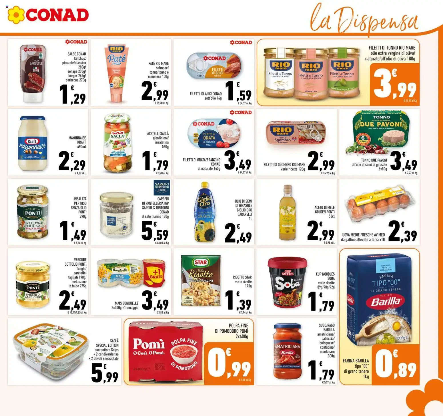 Volantino Conad del 01/07/2026 | Pagina: 15 | Prodotti: Riso, Maionese, Funghi, Salsa barbecue