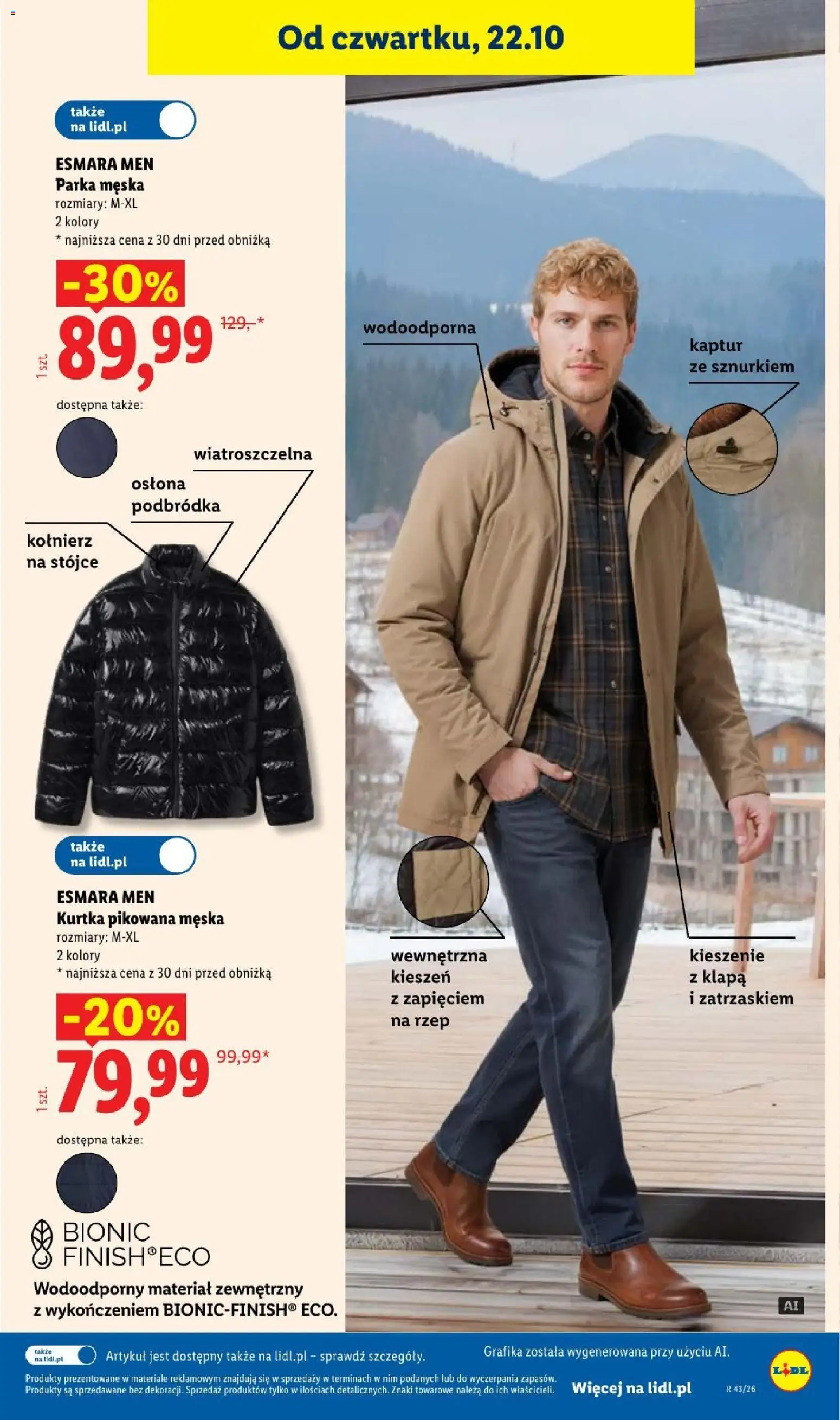 Lidl gazetka od 22.10.2026 | Strona: 41 | Produkty: Kurtka