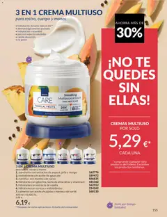 Vista previa Catálogo AVON campaña 6 válido desde el 01.06.2026 | Página: 155 | Productos: Leche, Manteca, Aceite, Body