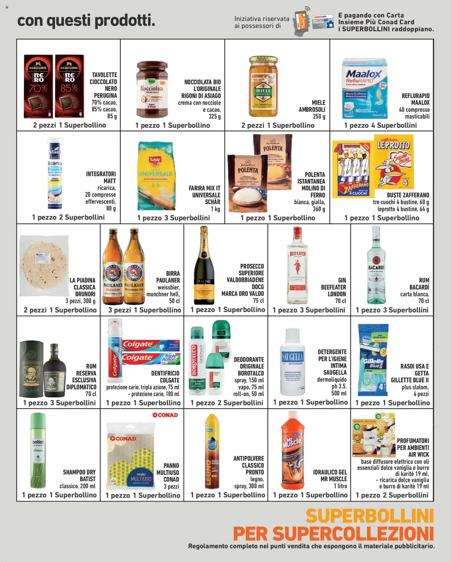 Volantino Conad del 23/10/2026 | Pagina: 15 | Prodotti: Gin, Gin Beefeater, Cacao, Ferro