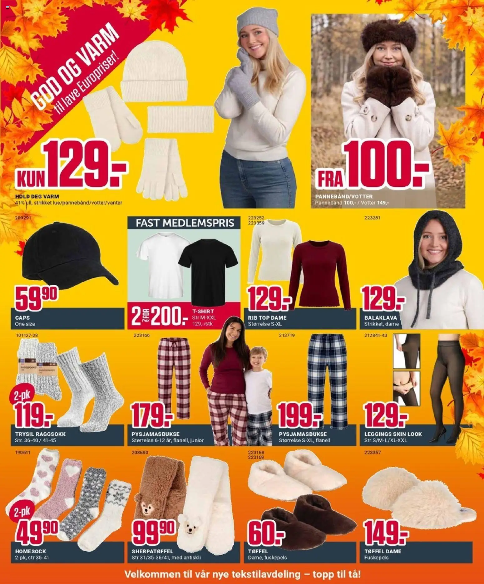 {H1} | Side: 7 | Produkter: Leggings, Caps, Pannebånd, Topp