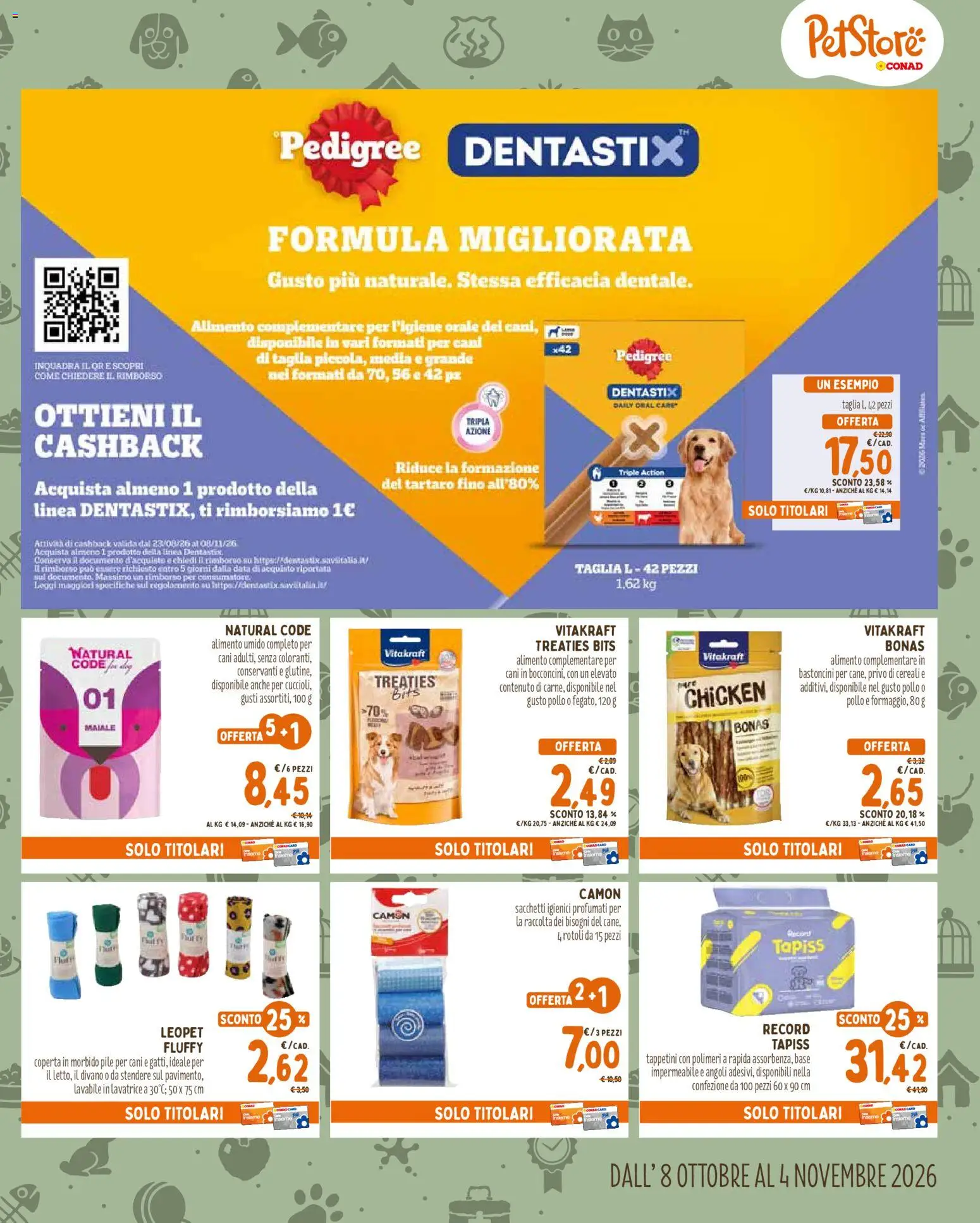 Volantino Conad del 08/10/2026 | Pagina: 3 | Prodotti: Pile, Caro, Pollo, Divano