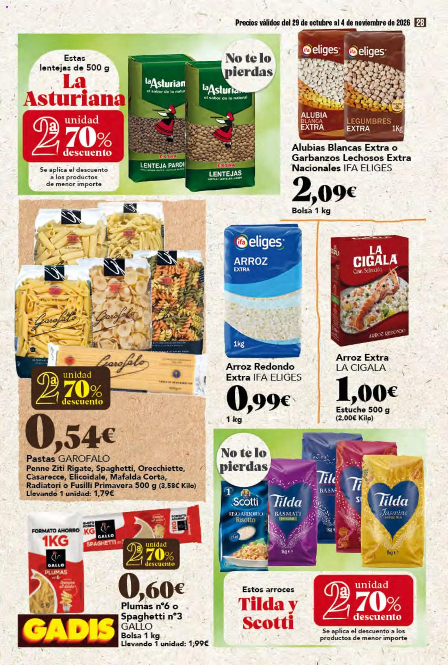 Gadis folleto │ válido desde el 29/10/2026 | Página: 28
