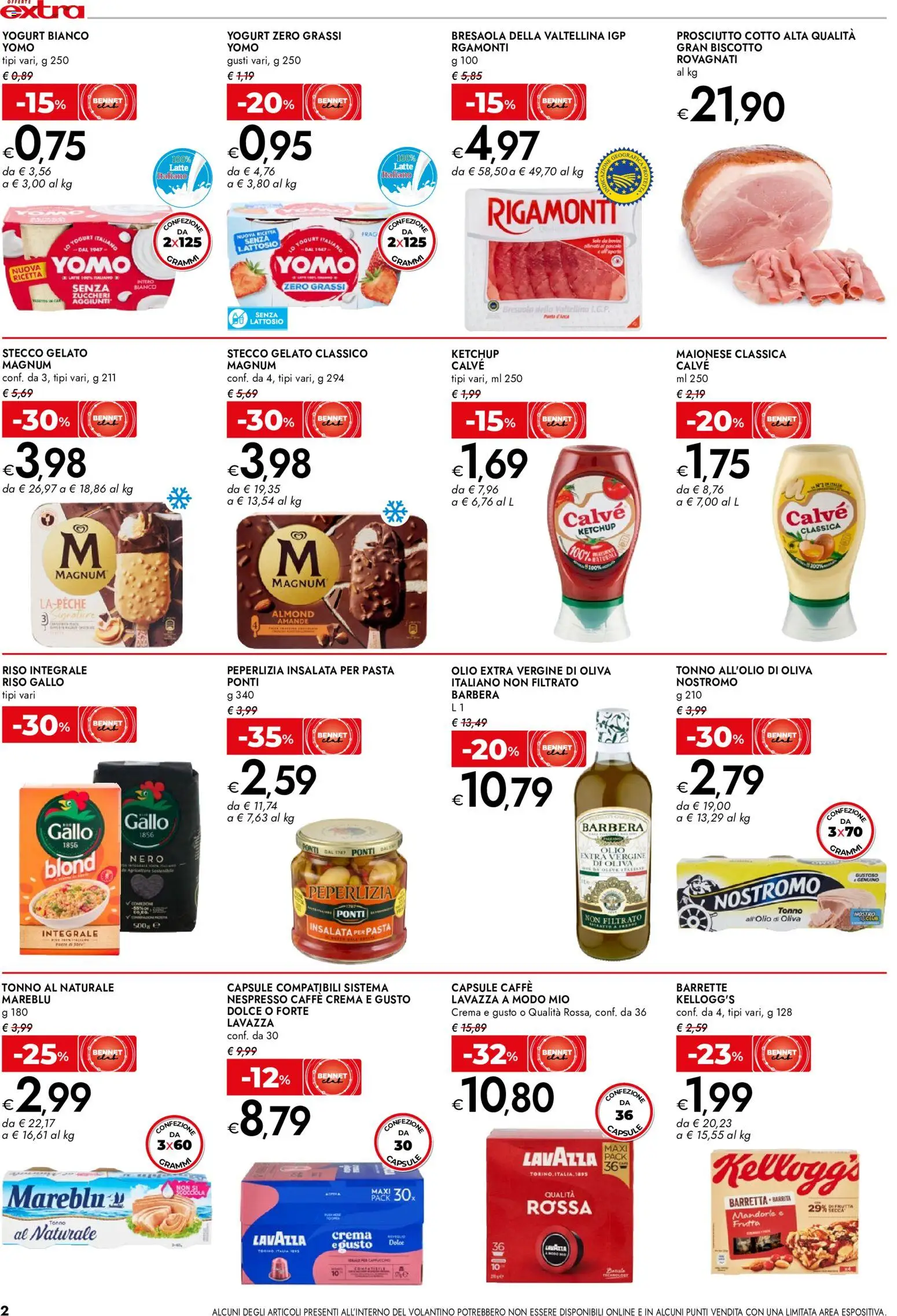 Volantino bennet del 02/07/2026 | Pagina: 2 | Prodotti: Crema, Maionese, Prosciutto, Tonno