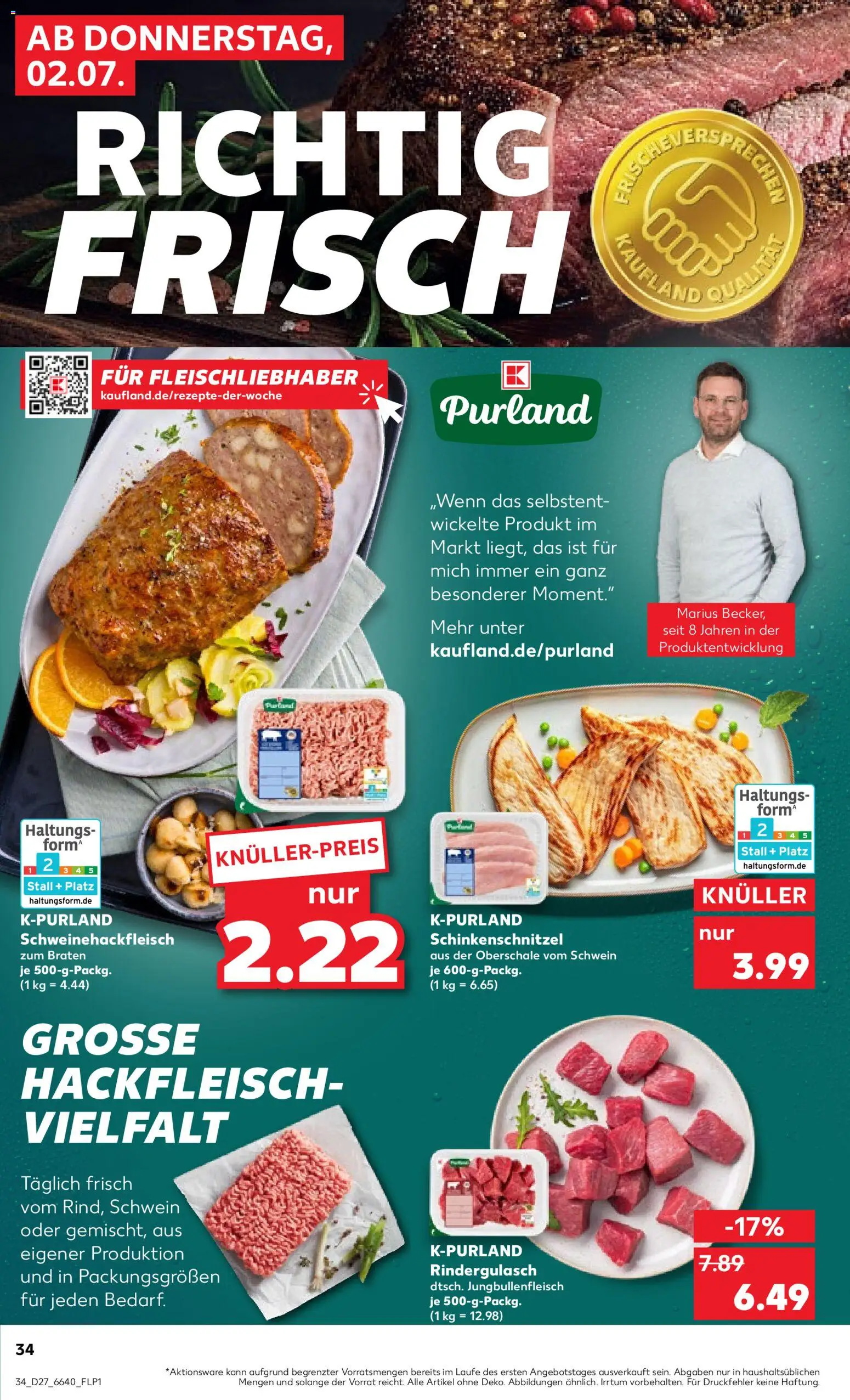 Kaufland Německo leták od 02.07.2026 | Strana: 34 | Produkty: Forma