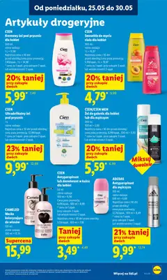 Pogląd oferty "CIEN Kremowy żel pod prysznic dla kobiet, Kremowy żel pod prysznic dla kobiet, różne rodzaje, 500 ml" - ważna od 25.05.2026 | Strona: 91 | Produkty: Body, Maska, Żel pod prysznic, Antyperspirant