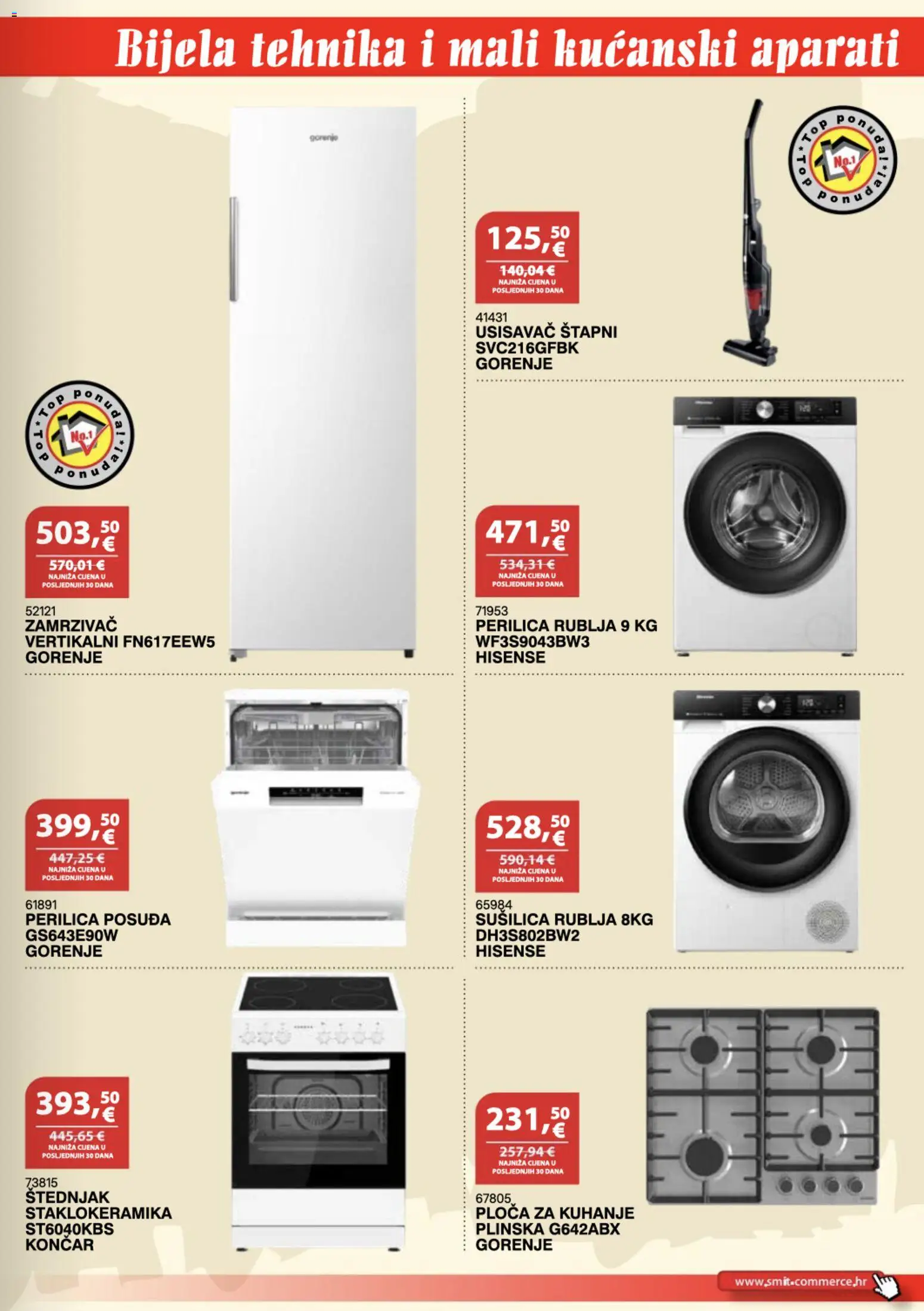 Smit Commerce katalog | vrijedi od 15.10.2026 | Stranica: 9 | Proizvodi: Usisavač, Perilica posuđa, Perilica rublja, Zamrzivač
