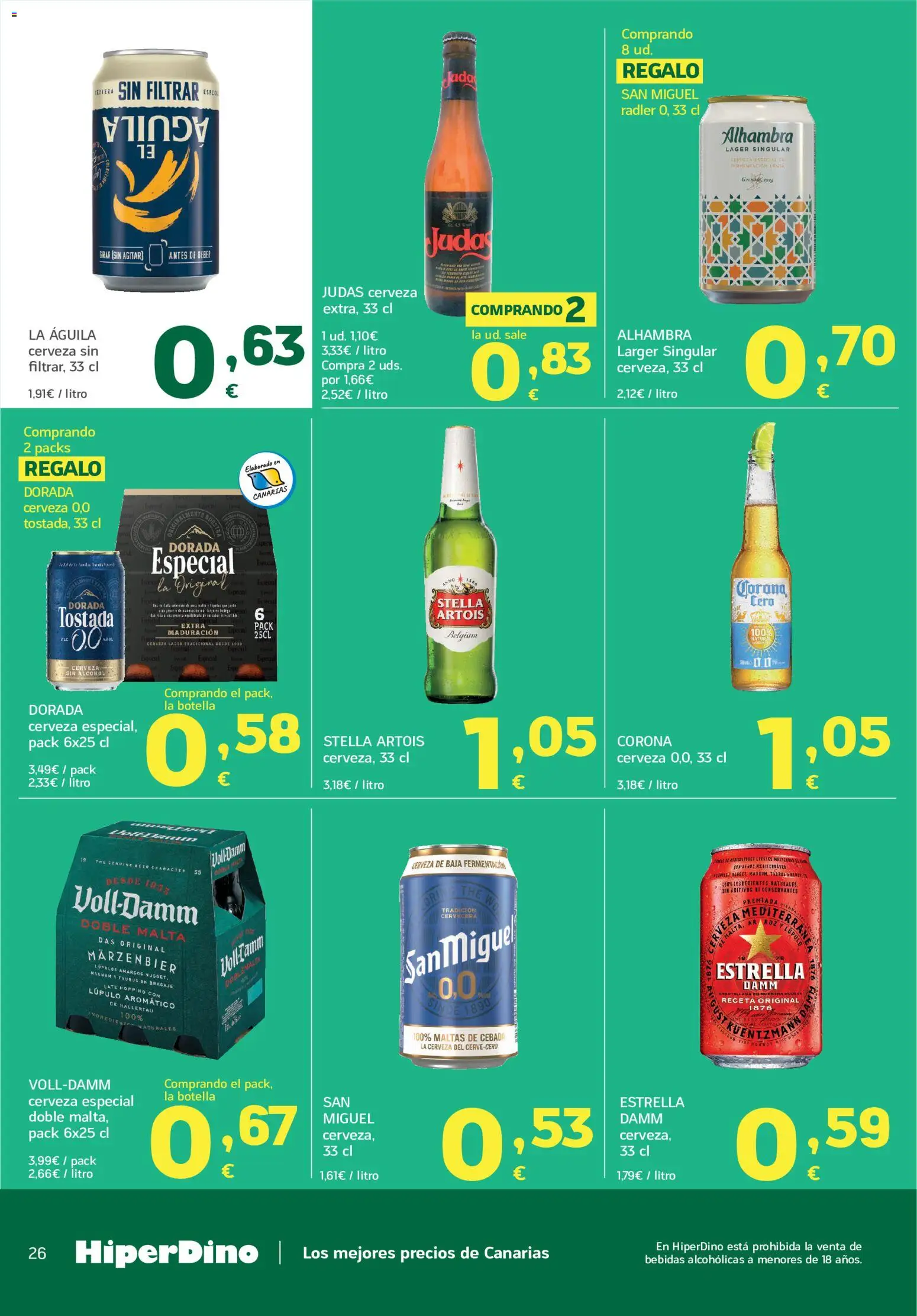 HiperDino folleto │ válido desde el 09.06.2026 | Página: 26 | Productos: Κρεμάστρα, Cerveza