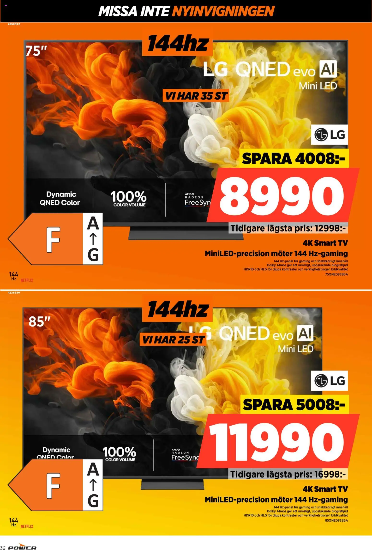 Power reklamblad aktuell från 15/10/2026 | Sida: 36 | Produkter: Smart tv, Tv