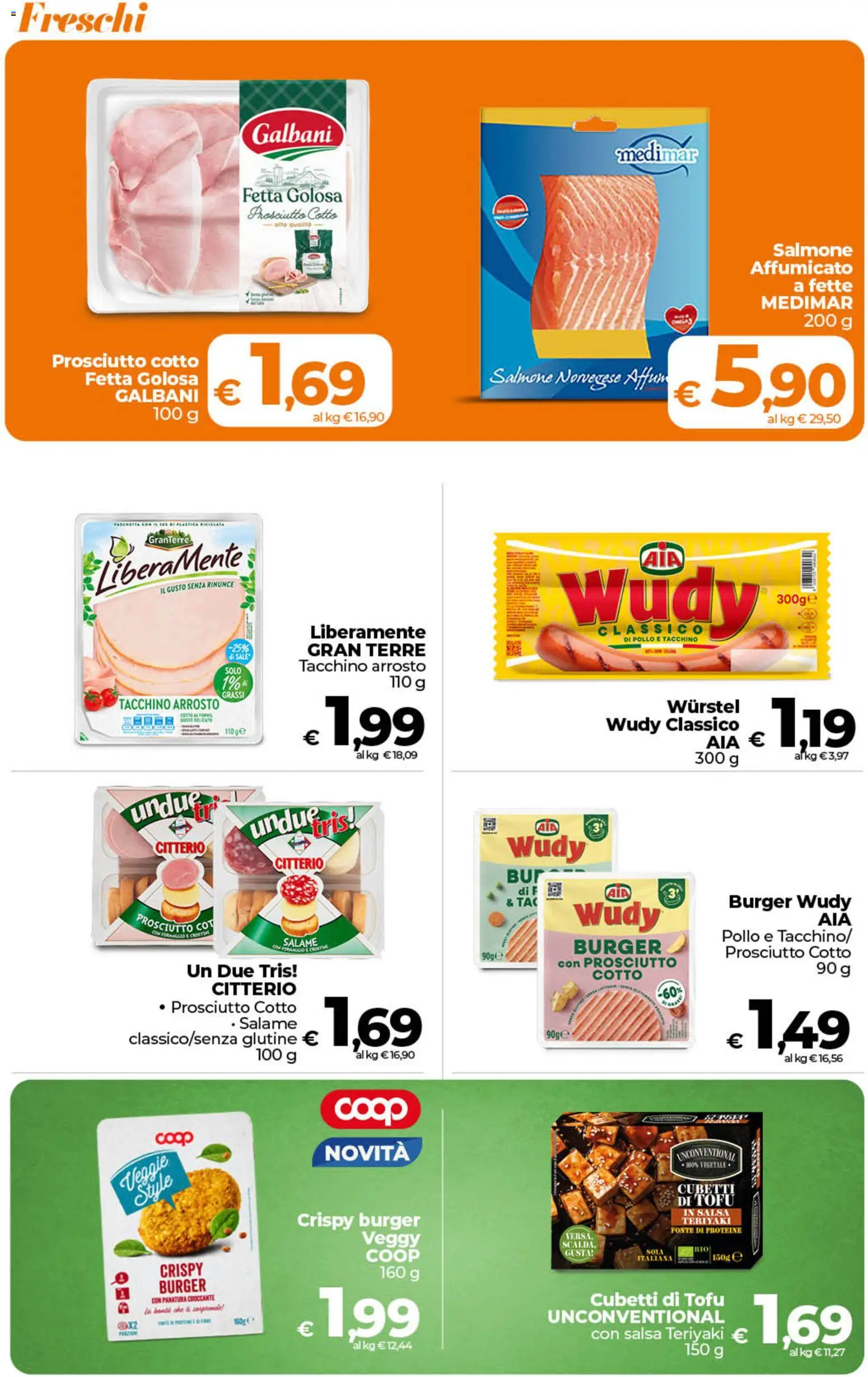 Volantino Ipercoop del 29.05.2026 | Pagina: 20 | Prodotti: Salame, Salmone, Salsa, Tofu