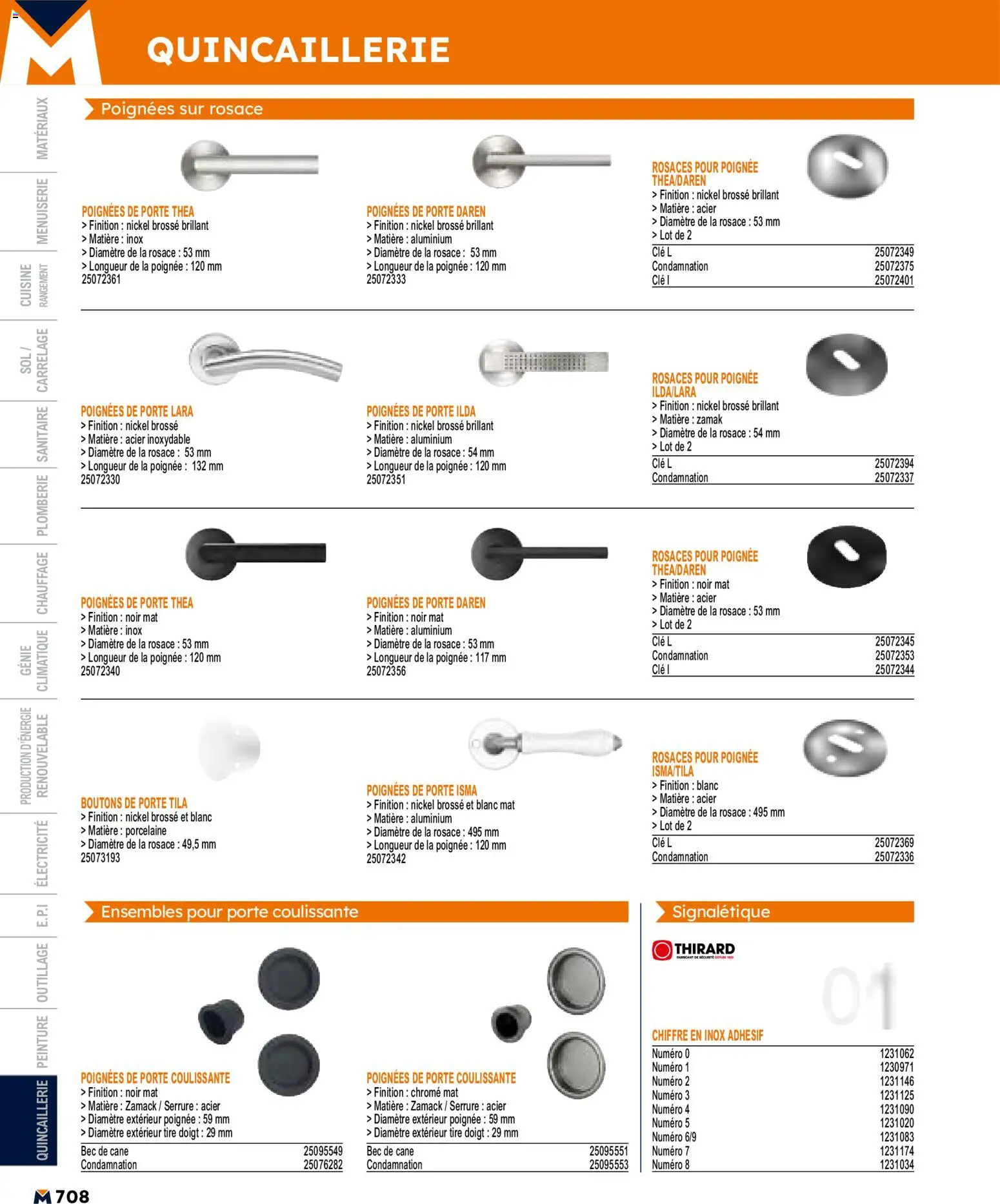 {H1} | Page: 708 | Produits: Clé, Brosse, Porte, Porcelaine