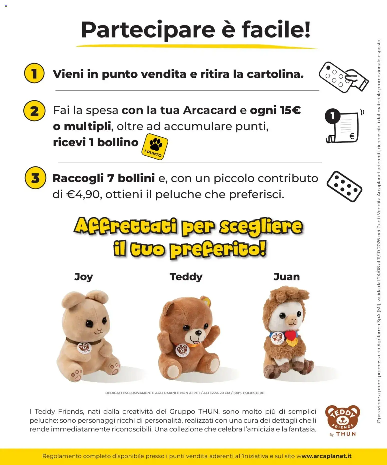 Volantino Arcaplanet del 27/08/2026 | Pagina: 3 | Prodotti: Peluche