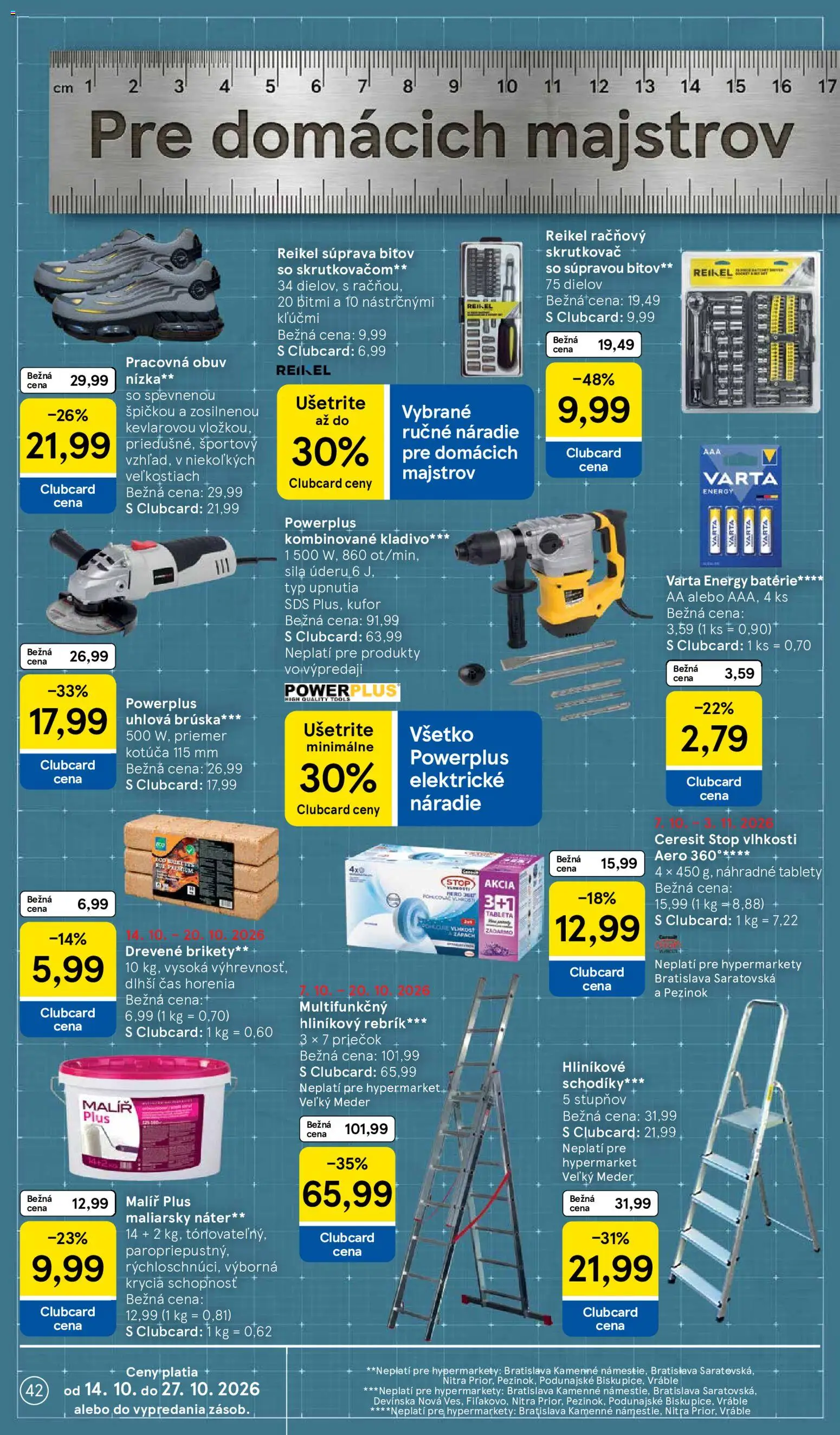 Nové Tesco akcie – leták je platný od 14.10.2026 | Strana: 42