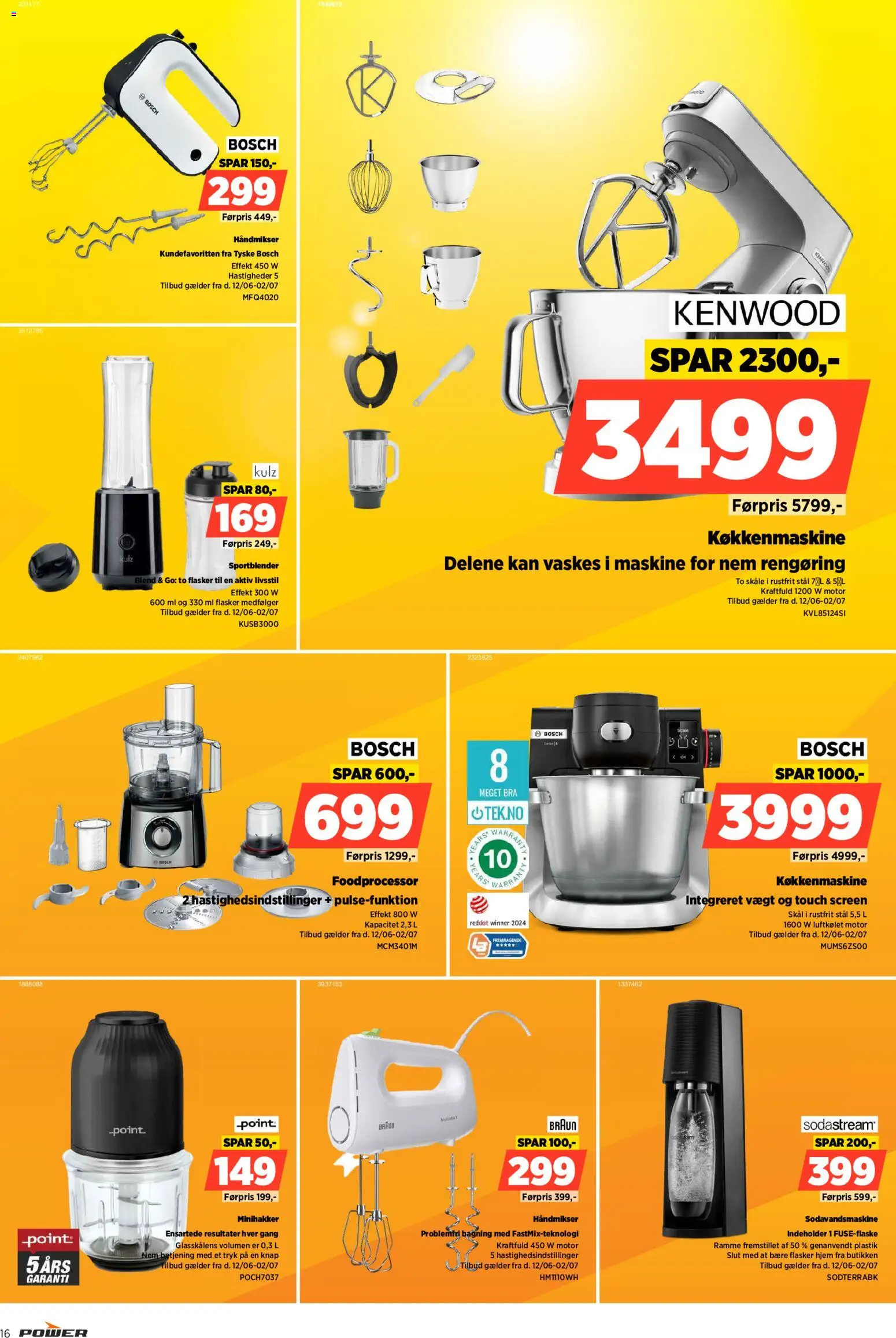 Power tilbudsavis – gyldig fra 26/05/2026 | Side: 16 | Produkter: Foodprocessor