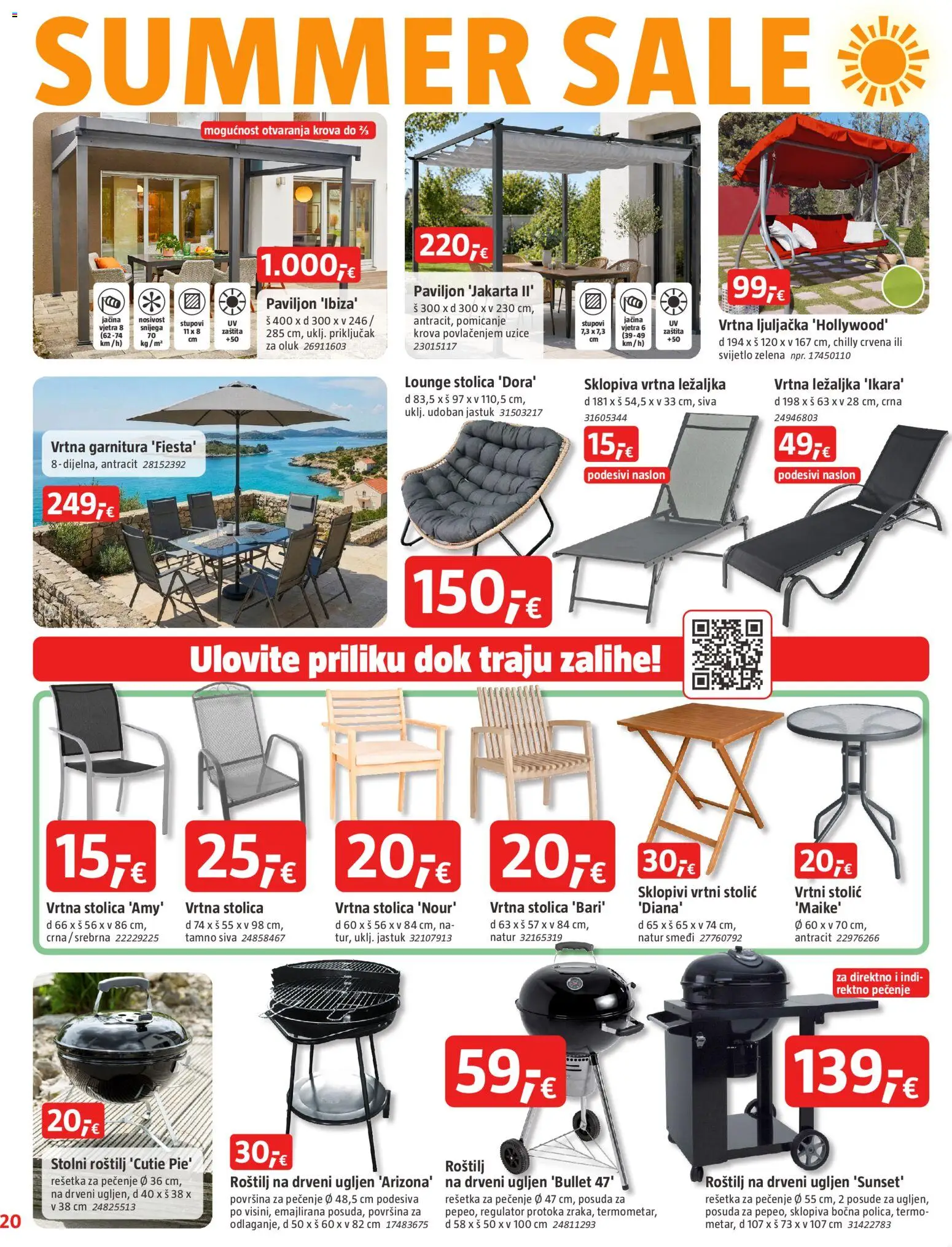 Bauhaus katalog | vrijedi od 29.07.2026 | Stranica: 20 | Proizvodi: Jastuk, Stolić, Ljuljačka, Vrtni stolić