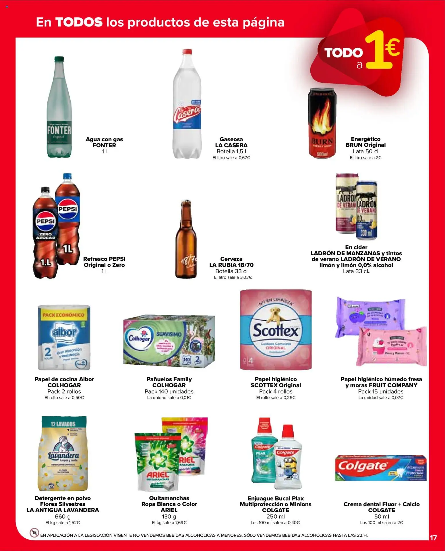 Carrefour Market folleto │ válido desde el 28/07/2026 | Página: 17 | Productos: Enjuague bucal, Detergente, Manzanas, Papel higienico