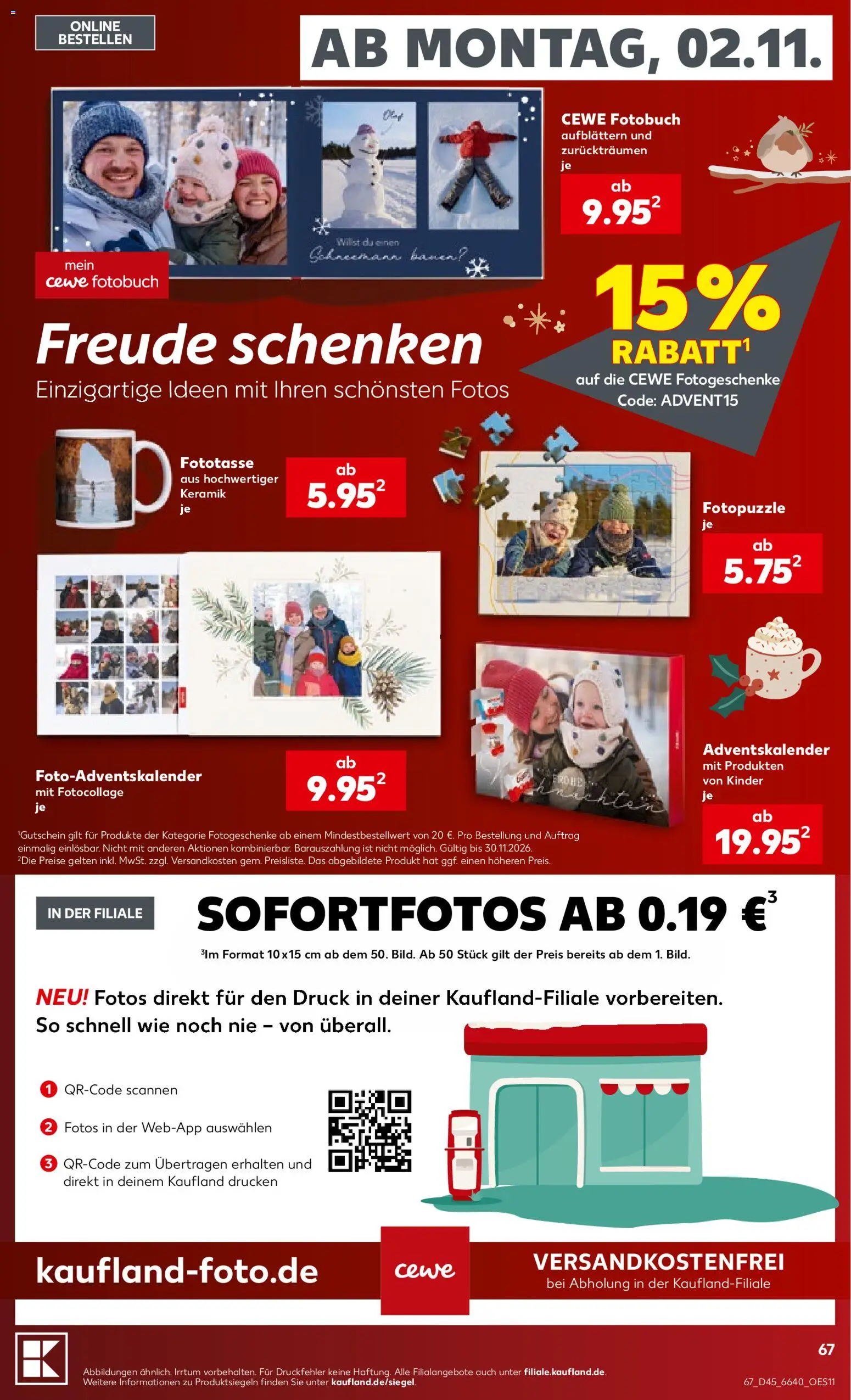 Kaufland Německo leták od 02.11.2026 | Strana: 67 | Produkty: Kinder