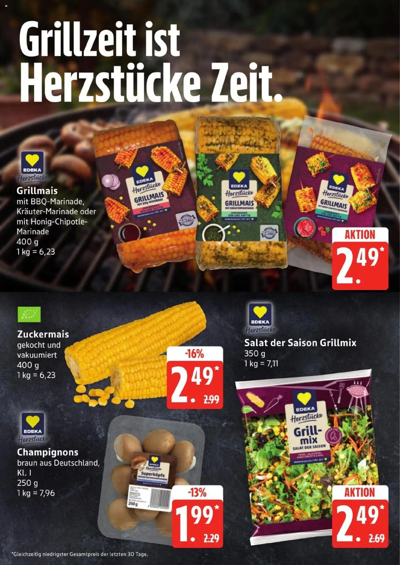 Edeka Prospekt Hamburg – gültig ab 03.08.2026 | Seite: 6 | Produkte: Grill, Champignons, Salat