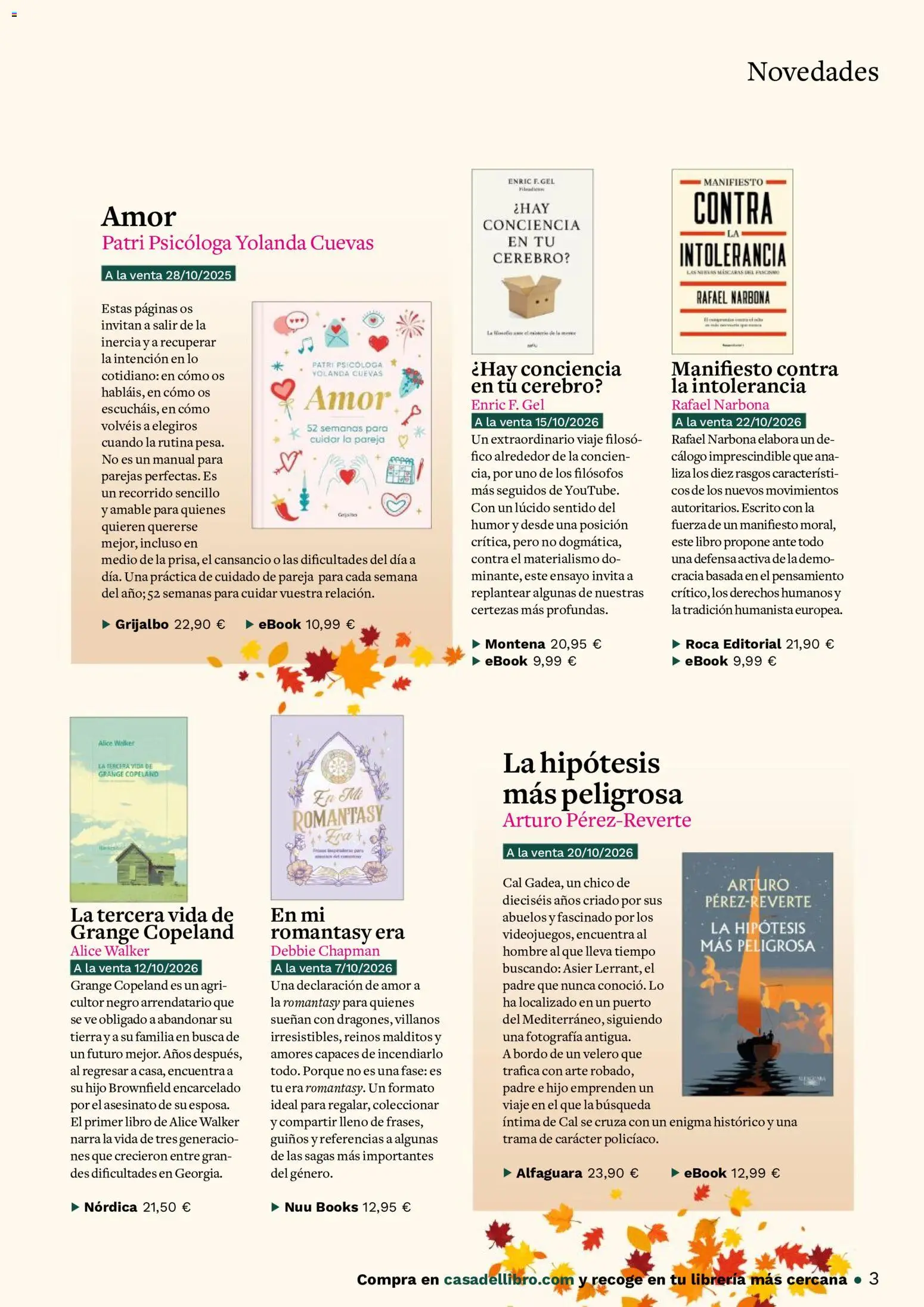 Casa del libro folleto │ válido desde el 16/10/2026 | Página: 3 | Productos: Tierra