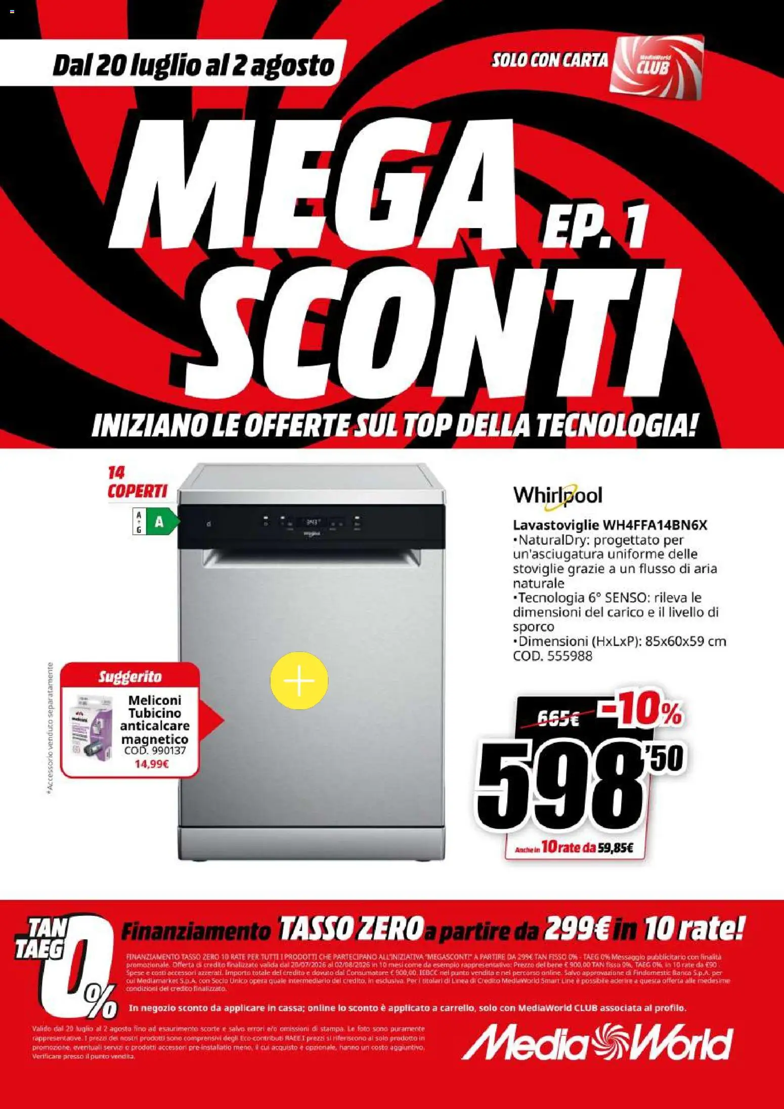 Volantino Media World del 20/07/2026 | Pagina: 51