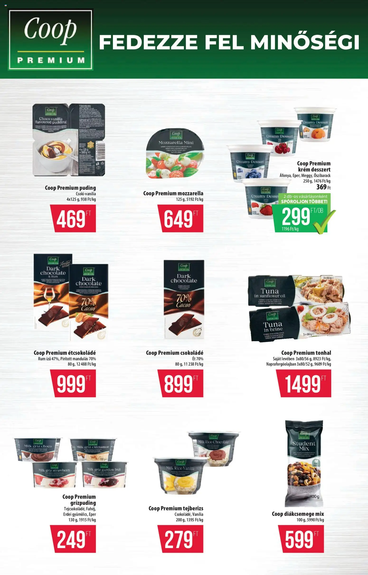 COOP akciós ujság - amely érvényes a következő dátumtól: 11.06.2026 | Oldal: 10 | Termékek: Puding, Tejberizs, Rum, Eper